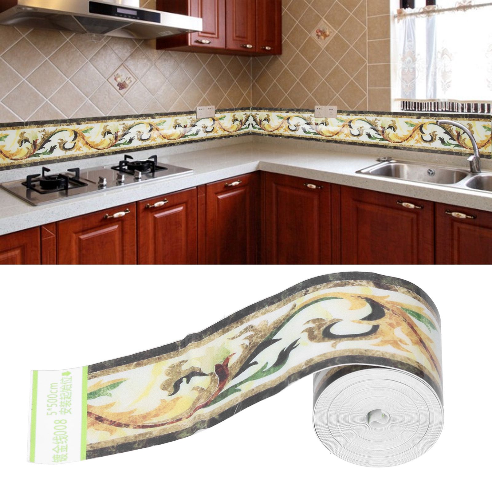 Wallpaper Border Trim Self Adhesive Sticker Decor for Living Room Kitchen view 9