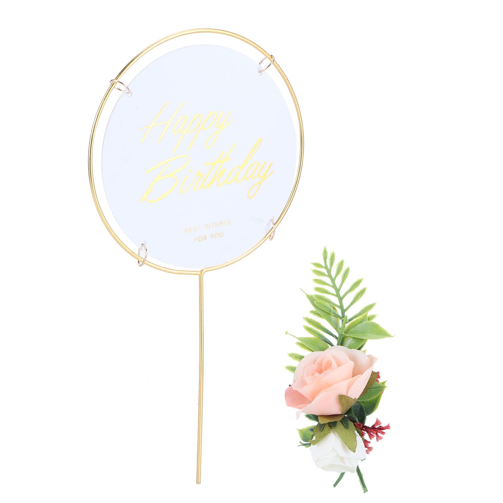 Metal Cake Inserts Round Cake Decoration Inserts Topper Birthday Cake Crafts view 2