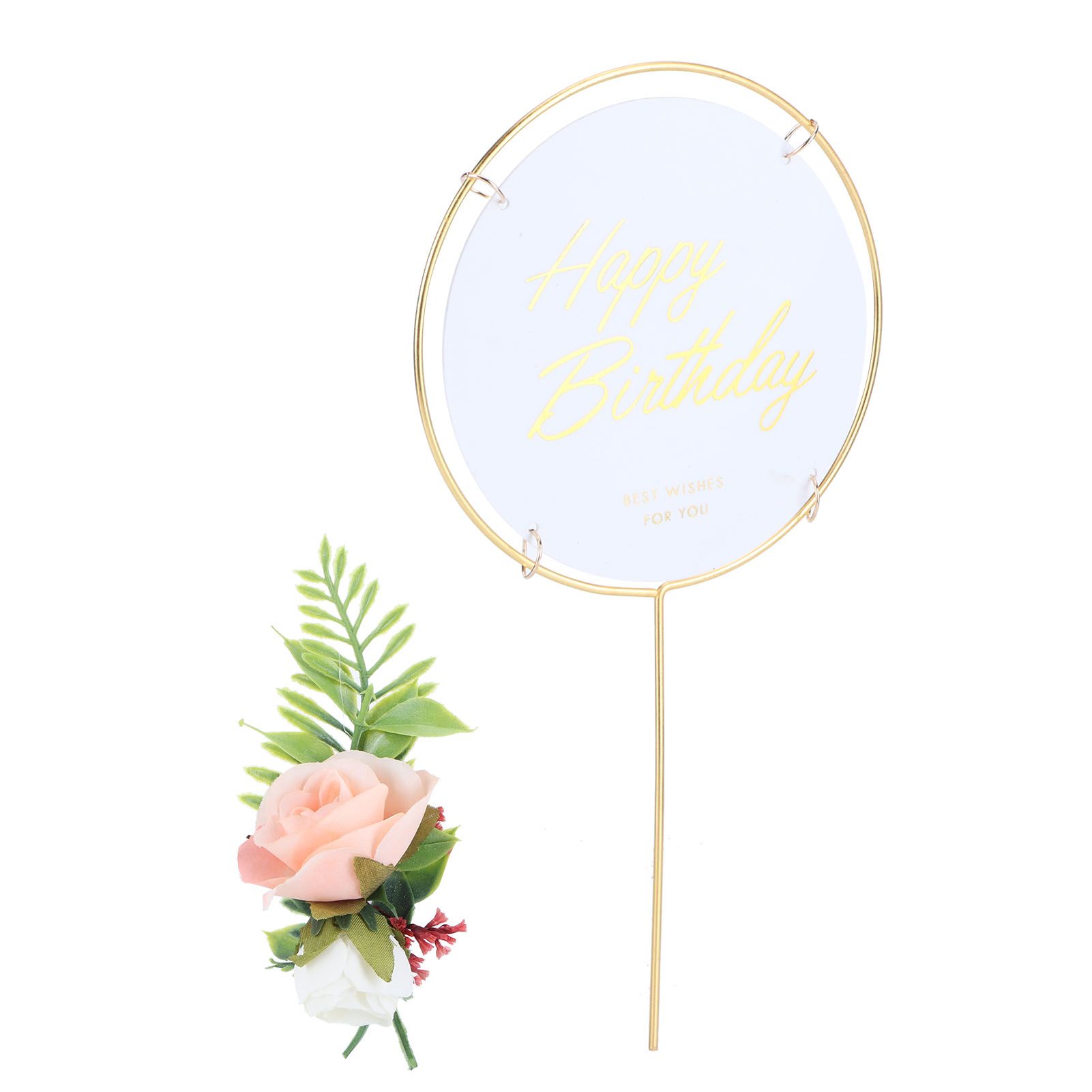 Metal Cake Inserts Round Cake Decoration Inserts Topper Birthday Cake Crafts view 3