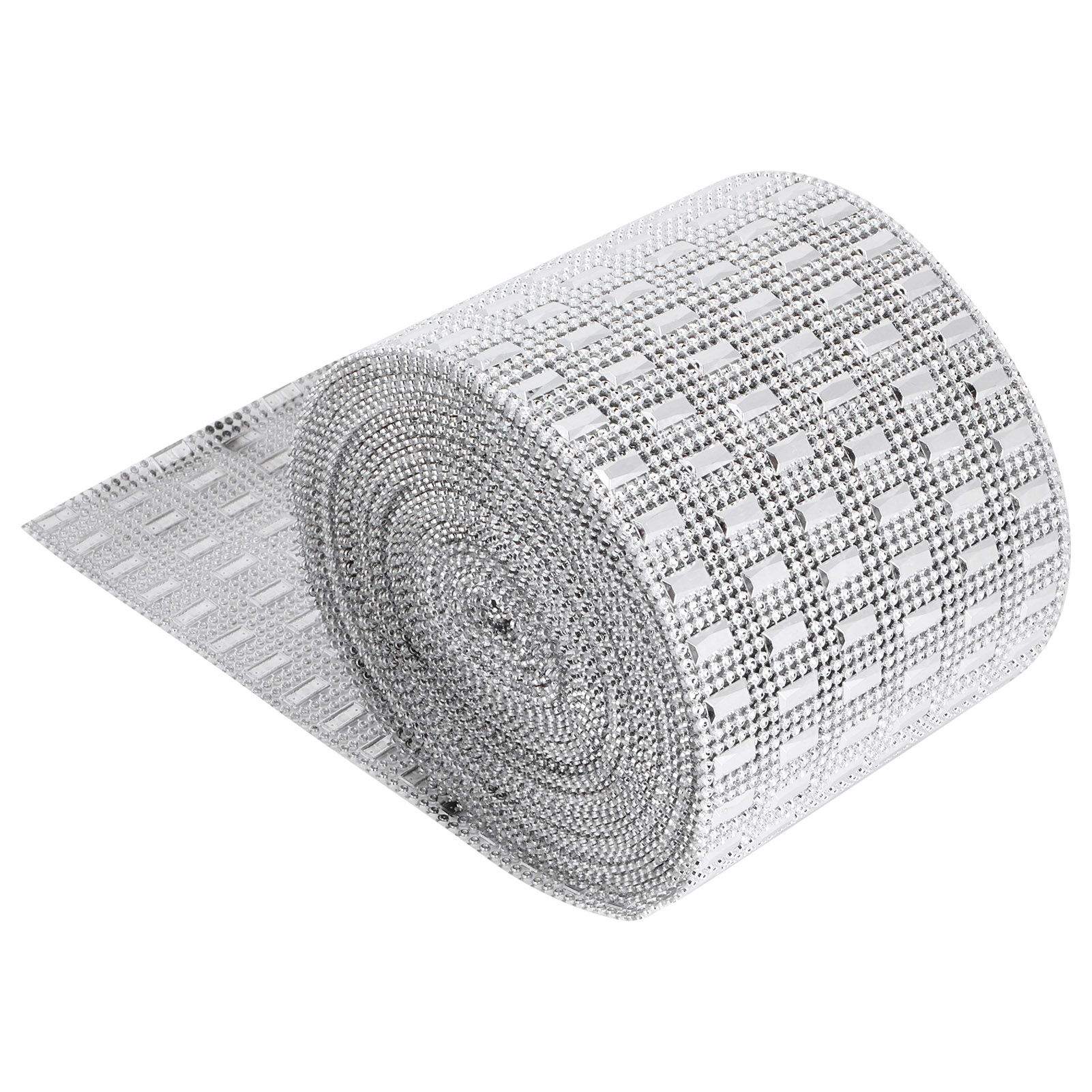 Plastic Imitation Diamonds Hollow Mesh Rhinestones Ribbon Wrap for Wedding view 7