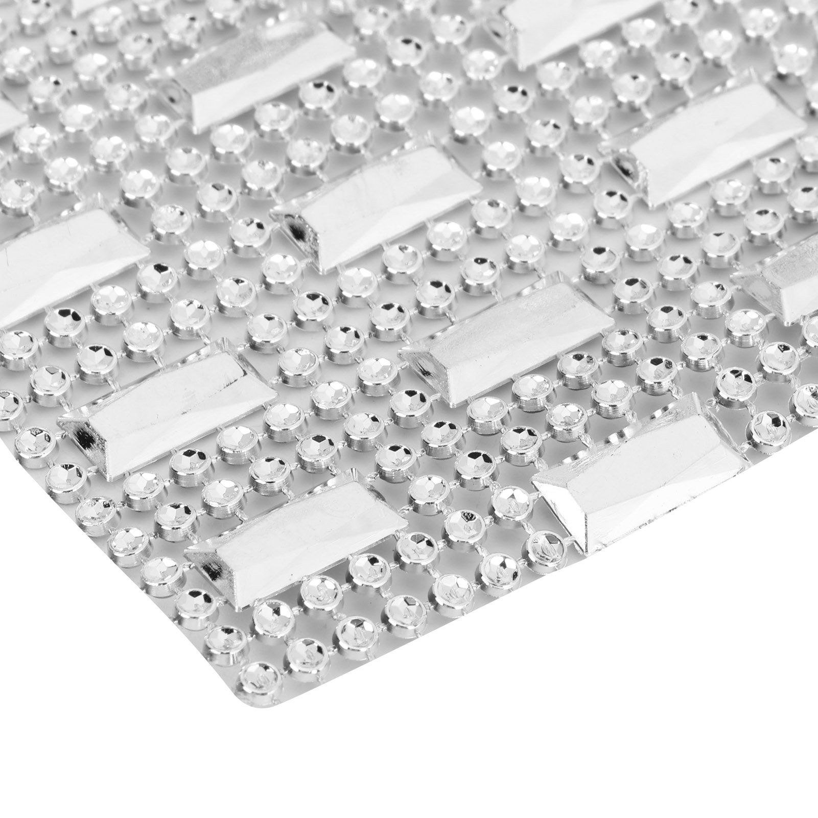 Plastic Imitation Diamonds Hollow Mesh Rhinestones Ribbon Wrap for Wedding view 13
