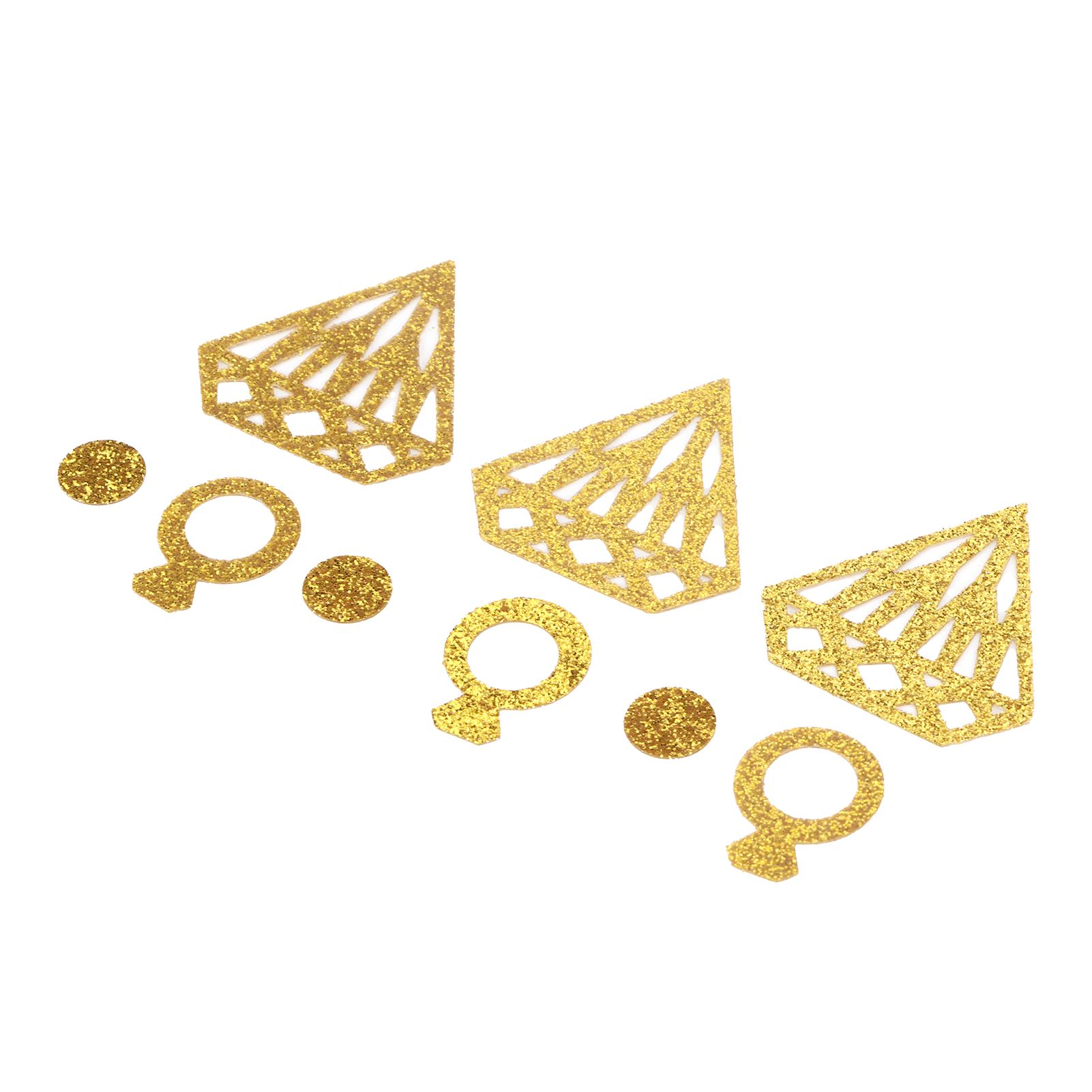 Diamond Ring Shape Sequin Confetti for Engagement Party Wedding Party Decoration view 3