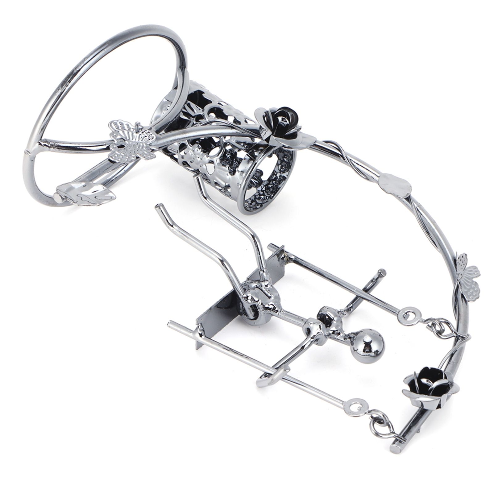Wrought Iron Swing Pen Holder Originality Home Tabletop Decoration for view 3