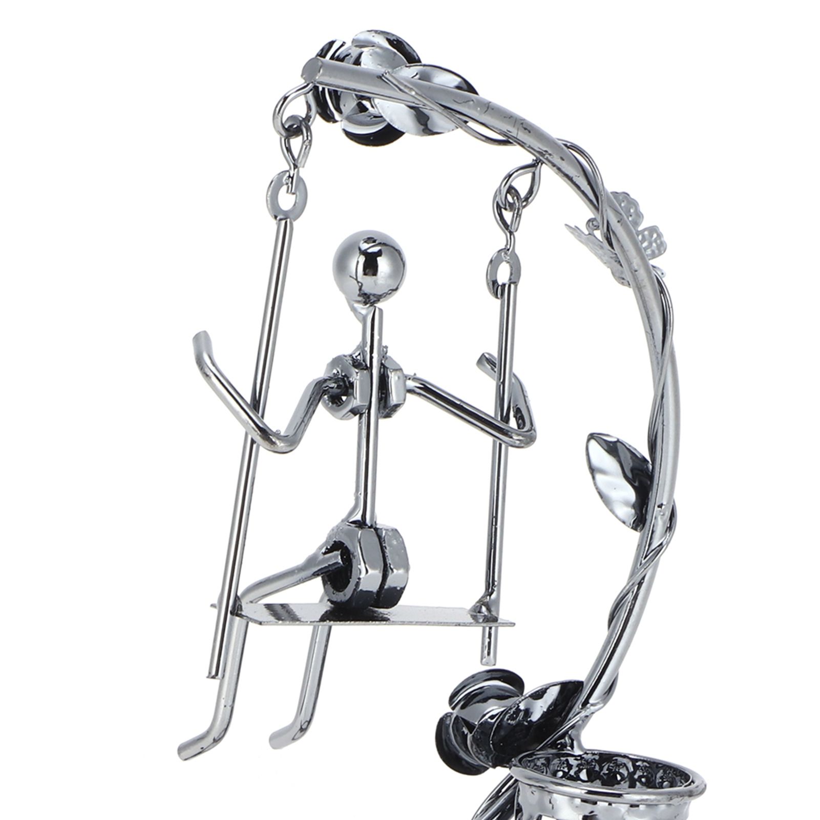 Wrought Iron Swing Pen Holder Originality Home Tabletop Decoration for view 15