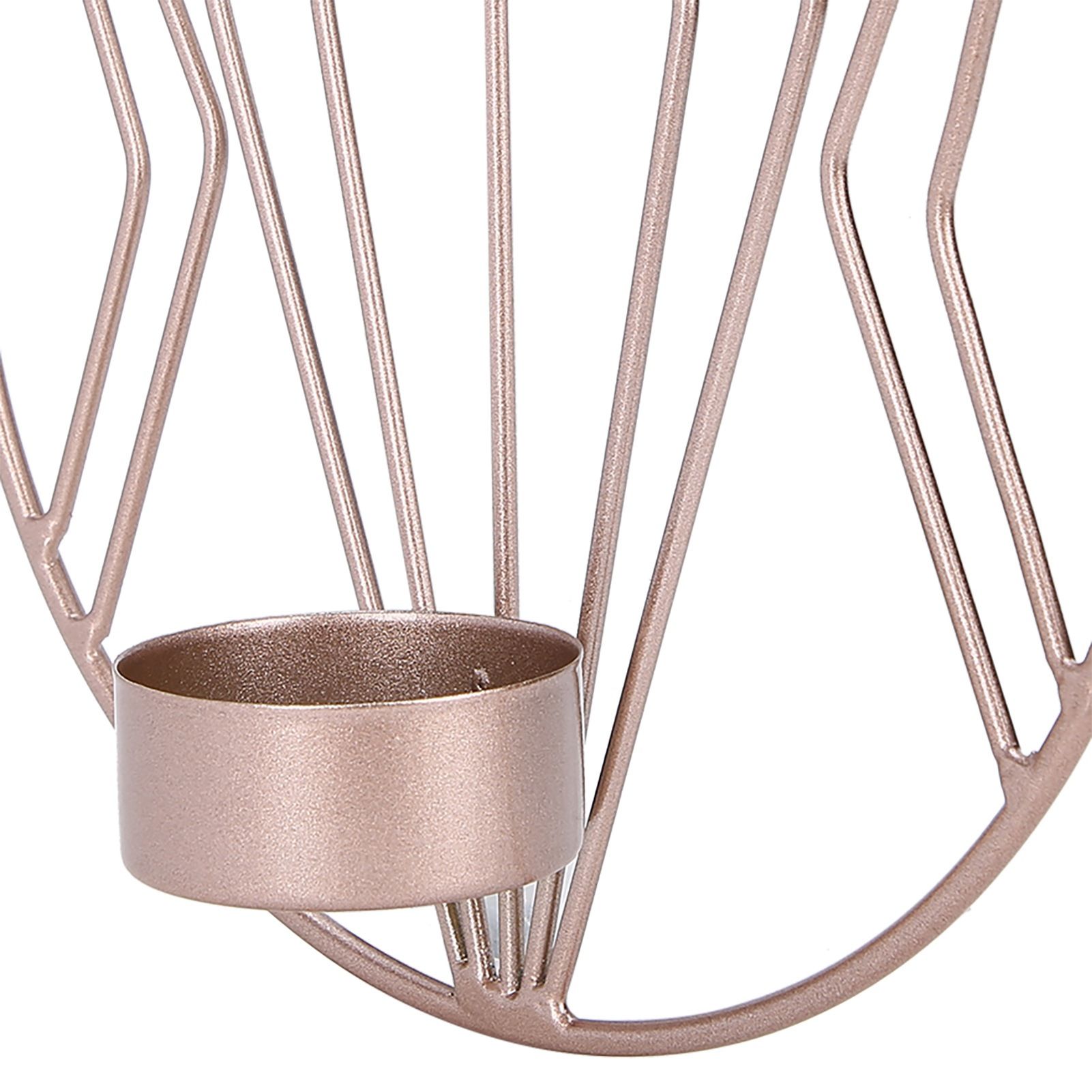 Candle Holder Innovative Geometric Round Wall Mounted Candlestick Ornament view 13