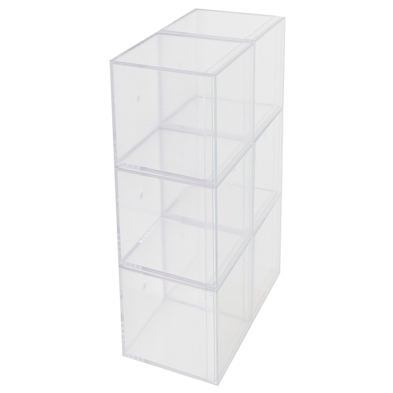 6 Set Plastic Clear Box with Separate Lid Candies Storage Containers Party view 6