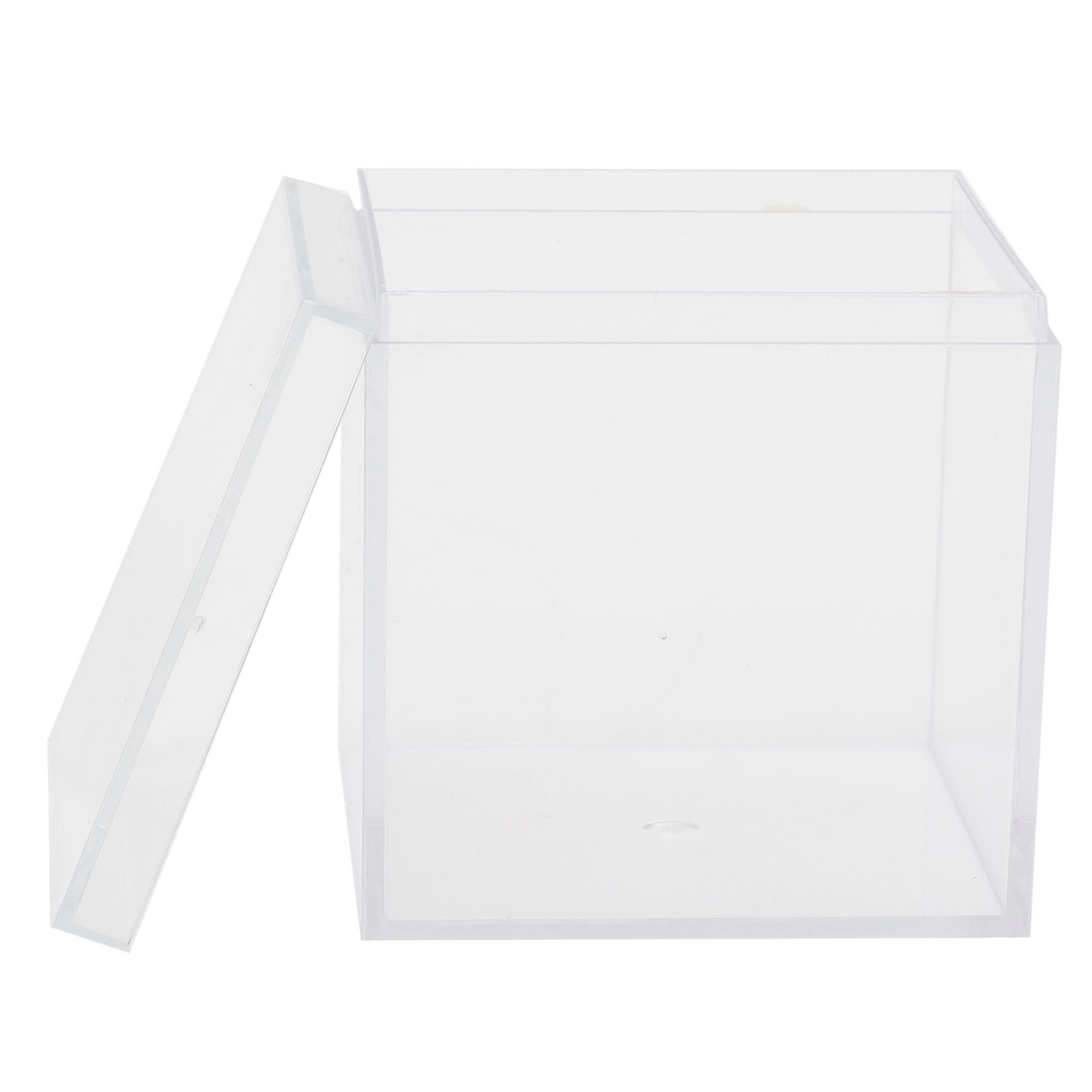 6 Set Plastic Clear Box with Separate Lid Candies Storage Containers Party view 14