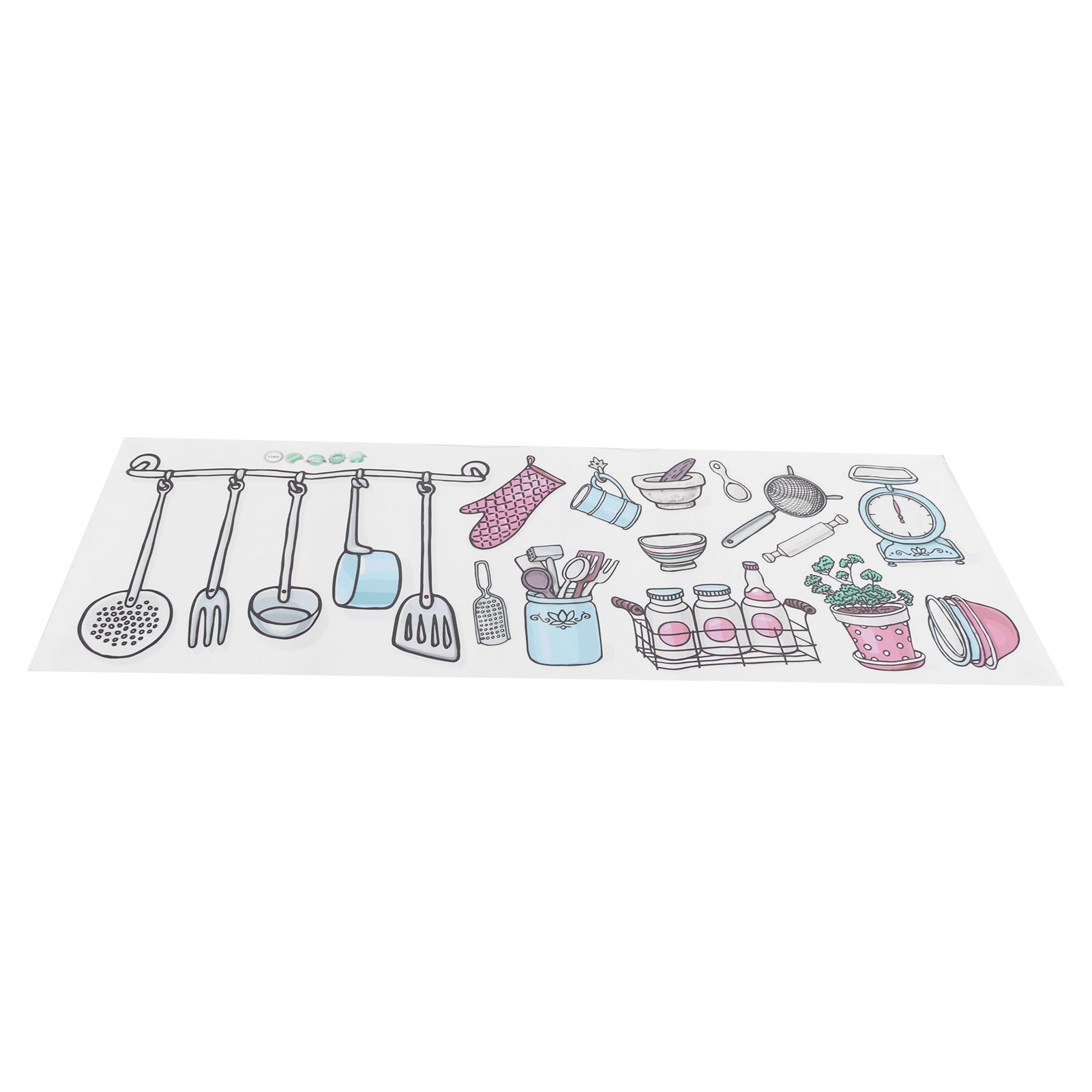 Originality Kitchen Wallpaper Self‑Adhesive Kitchenware Pattern Sticker for view 2