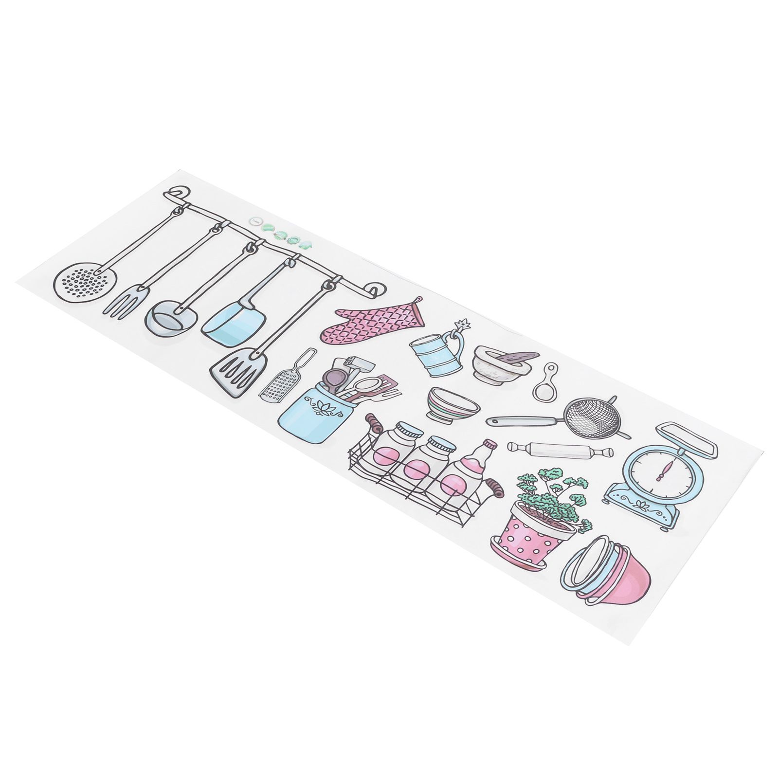 Originality Kitchen Wallpaper Self‑Adhesive Kitchenware Pattern Sticker for view 3