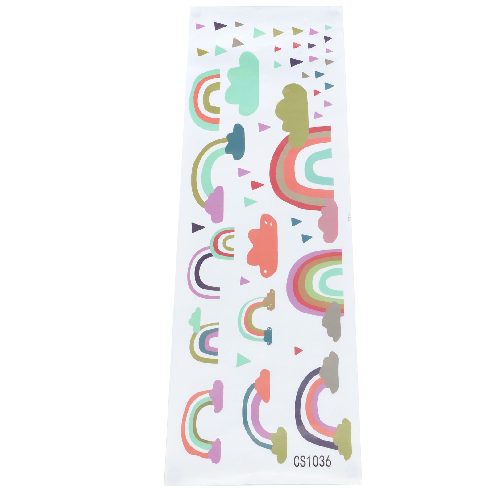 Wall Sticker Self‑Adhesive Colorful Clouds Pattern Decals Home Coffee Shop view 2