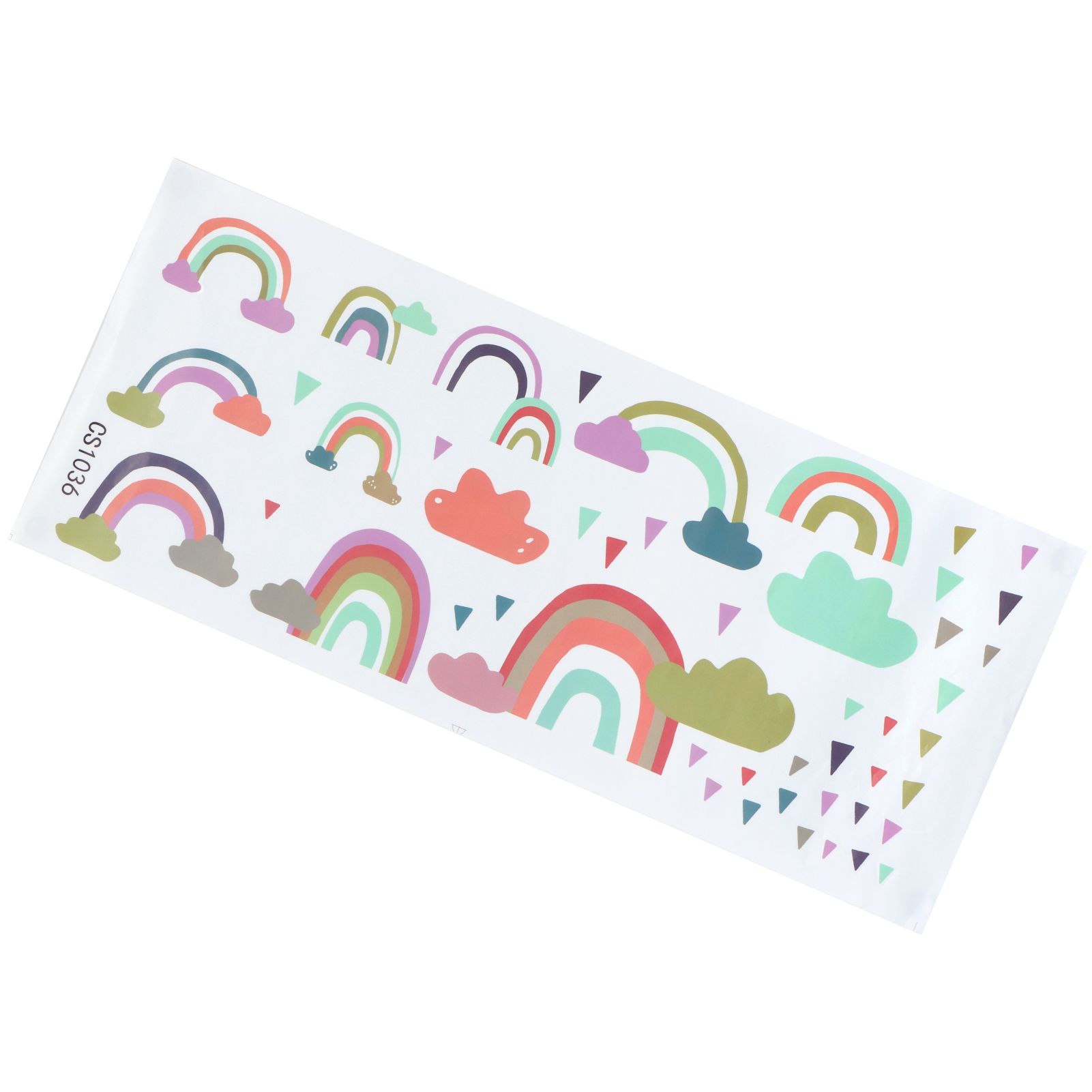 Wall Sticker Self‑Adhesive Colorful Clouds Pattern Decals Home Coffee Shop view 5