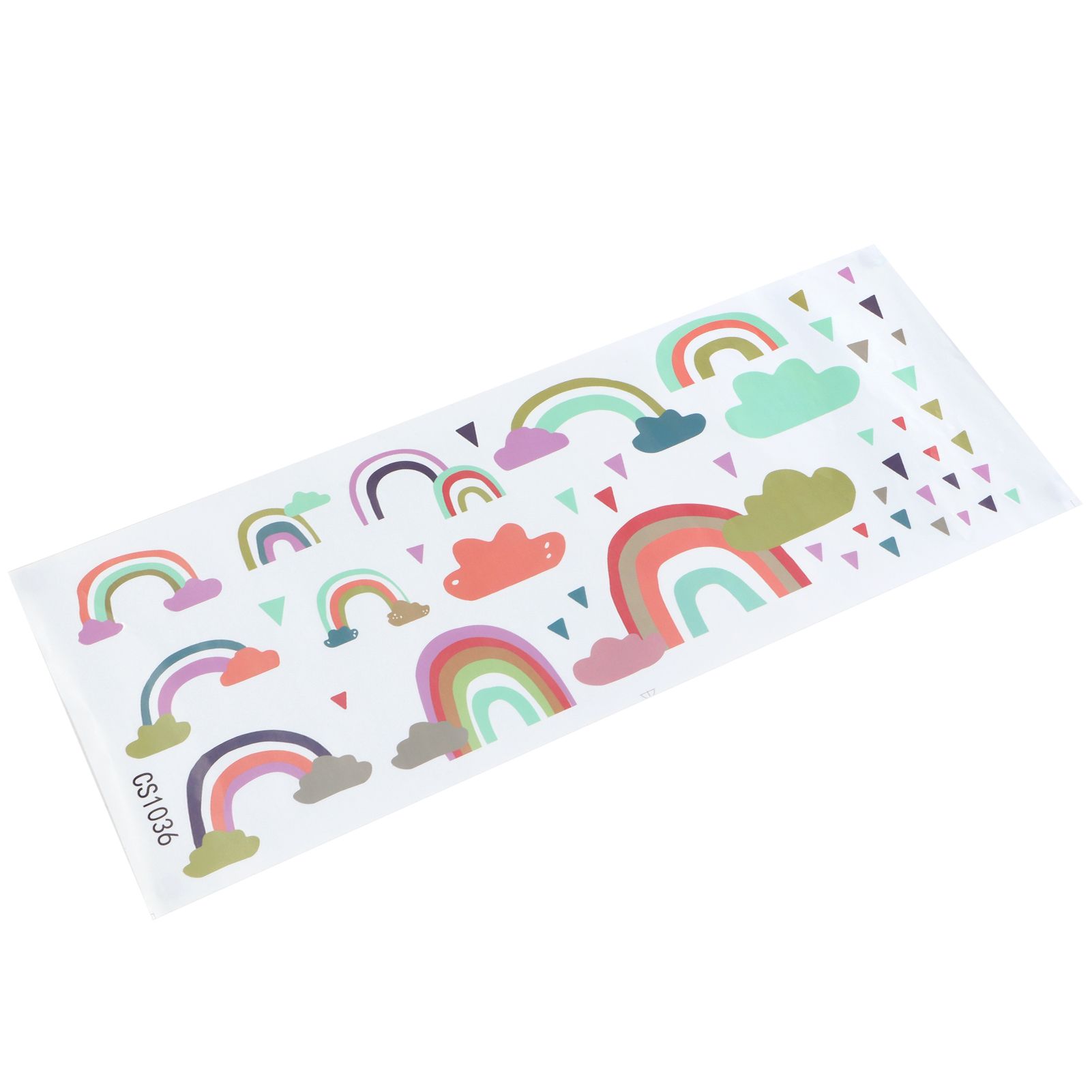 Wall Sticker Self‑Adhesive Colorful Clouds Pattern Decals Home Coffee Shop view 8