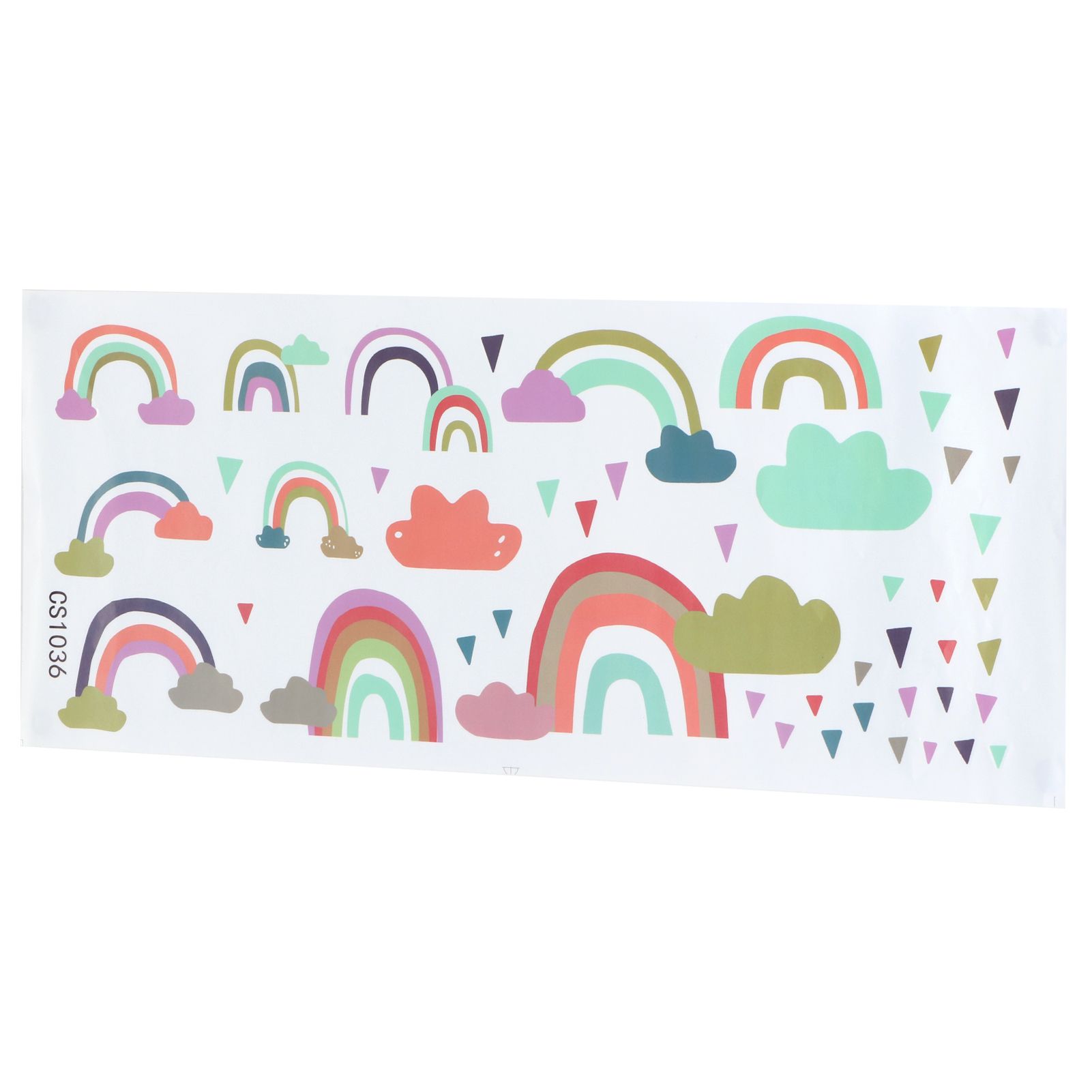 Wall Sticker Self‑Adhesive Colorful Clouds Pattern Decals Home Coffee Shop view 9