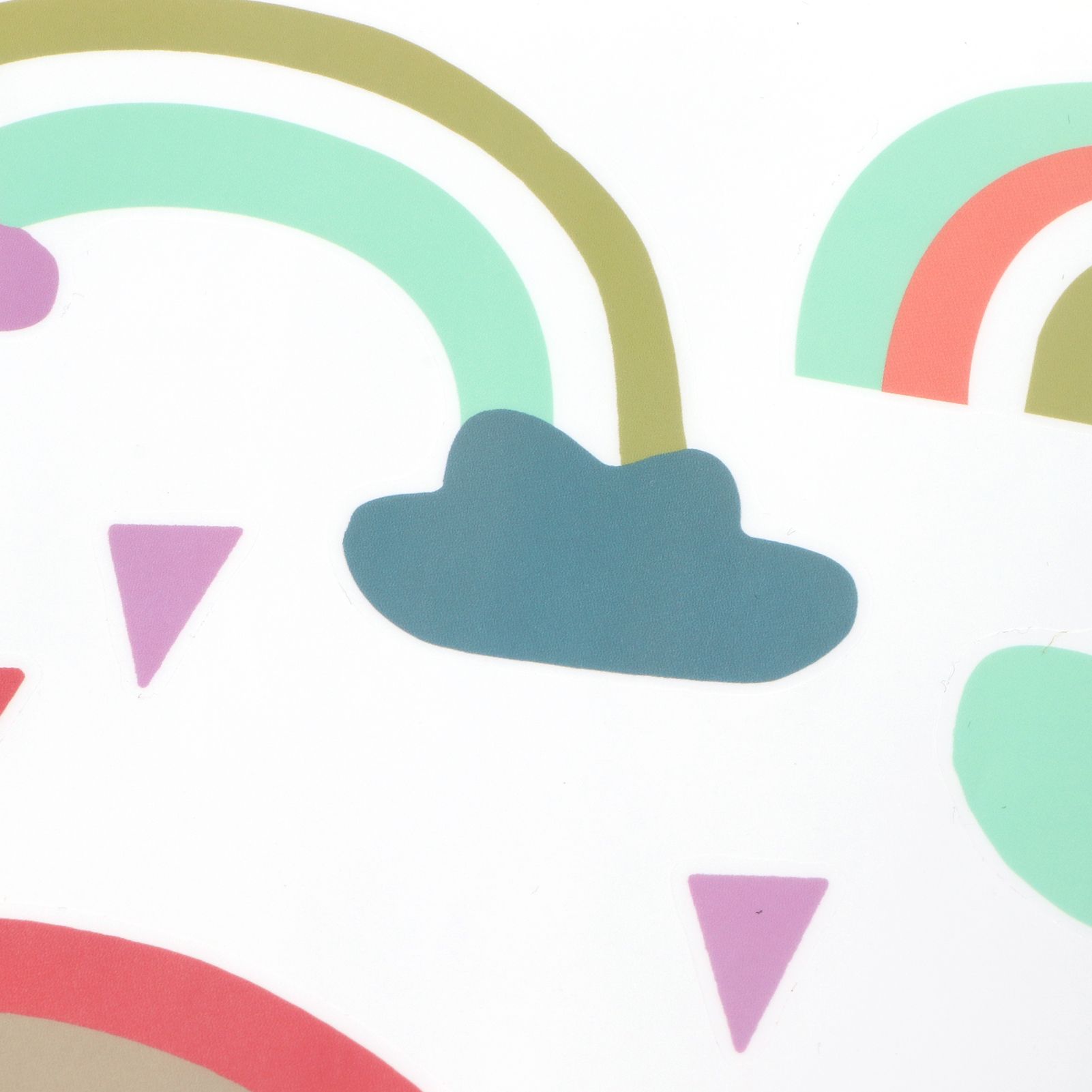 Wall Sticker Self‑Adhesive Colorful Clouds Pattern Decals Home Coffee Shop view 13