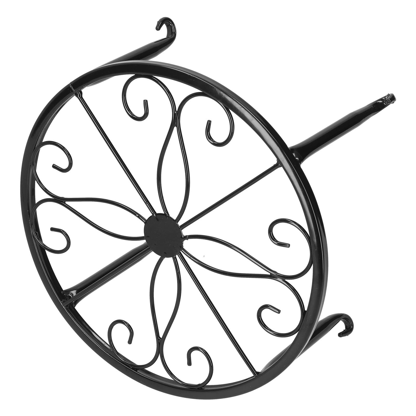 Wrought Iron Plant Stand Flower Pot Holder Stand Indoor Outdoor Display Rack view 5