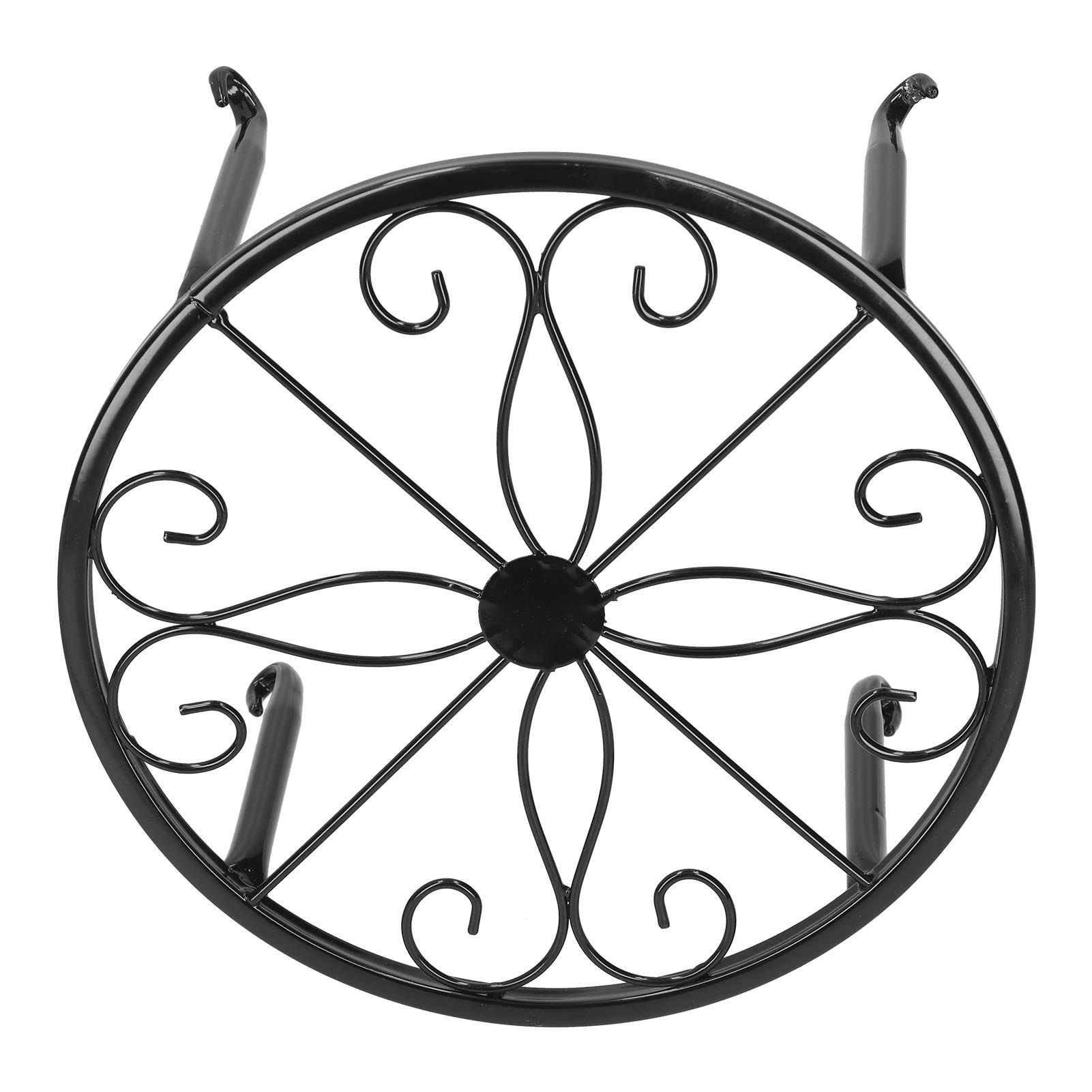 Wrought Iron Plant Stand Flower Pot Holder Stand Indoor Outdoor Display Rack view 6