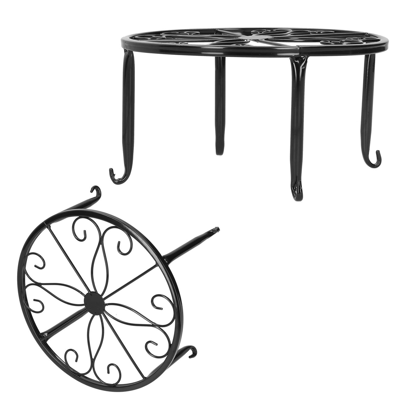 Wrought Iron Plant Stand Flower Pot Holder Stand Indoor Outdoor Display Rack view 13