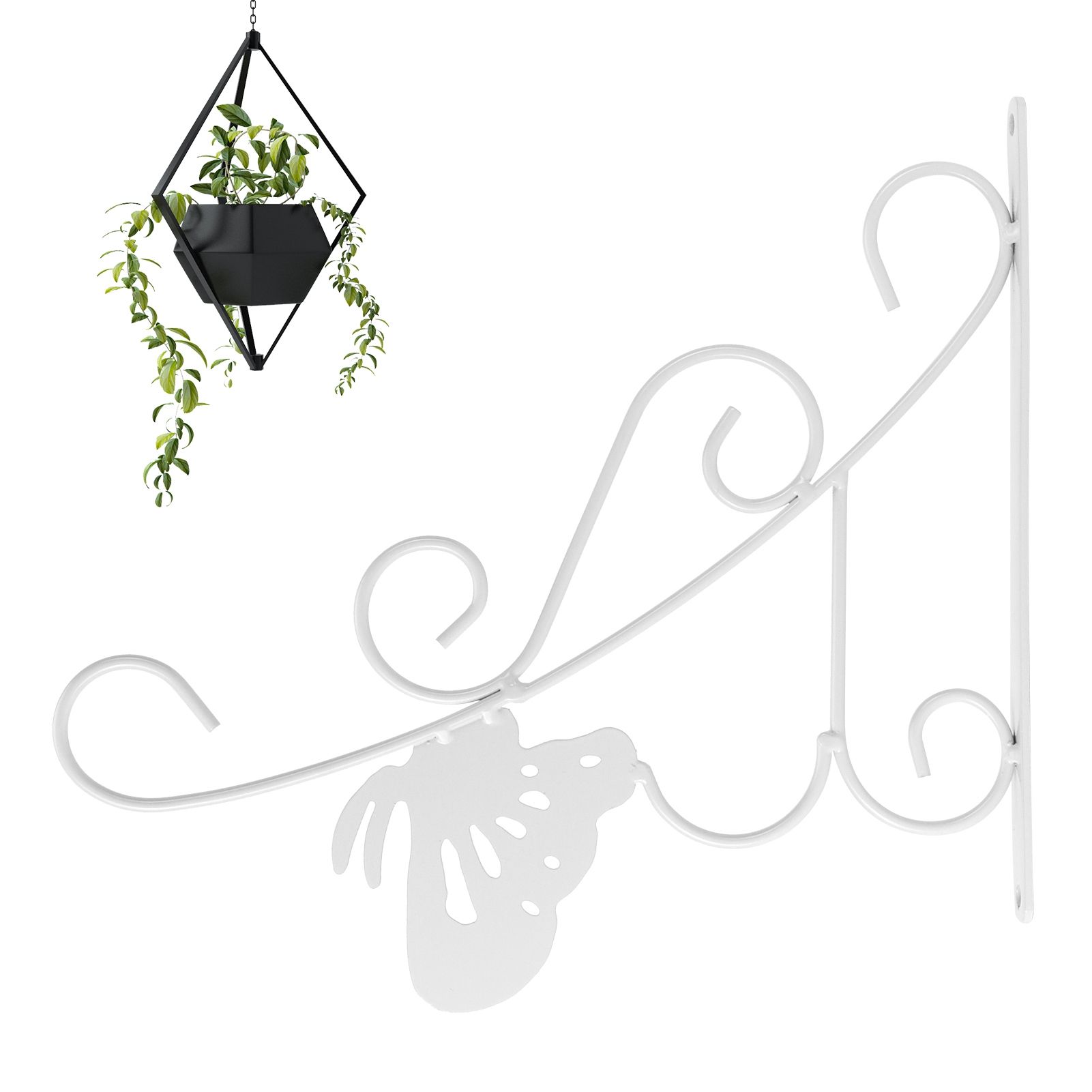 Flower Pot Hanging Hook European Style Wrought Iron Plants Hanger for Garden view 11