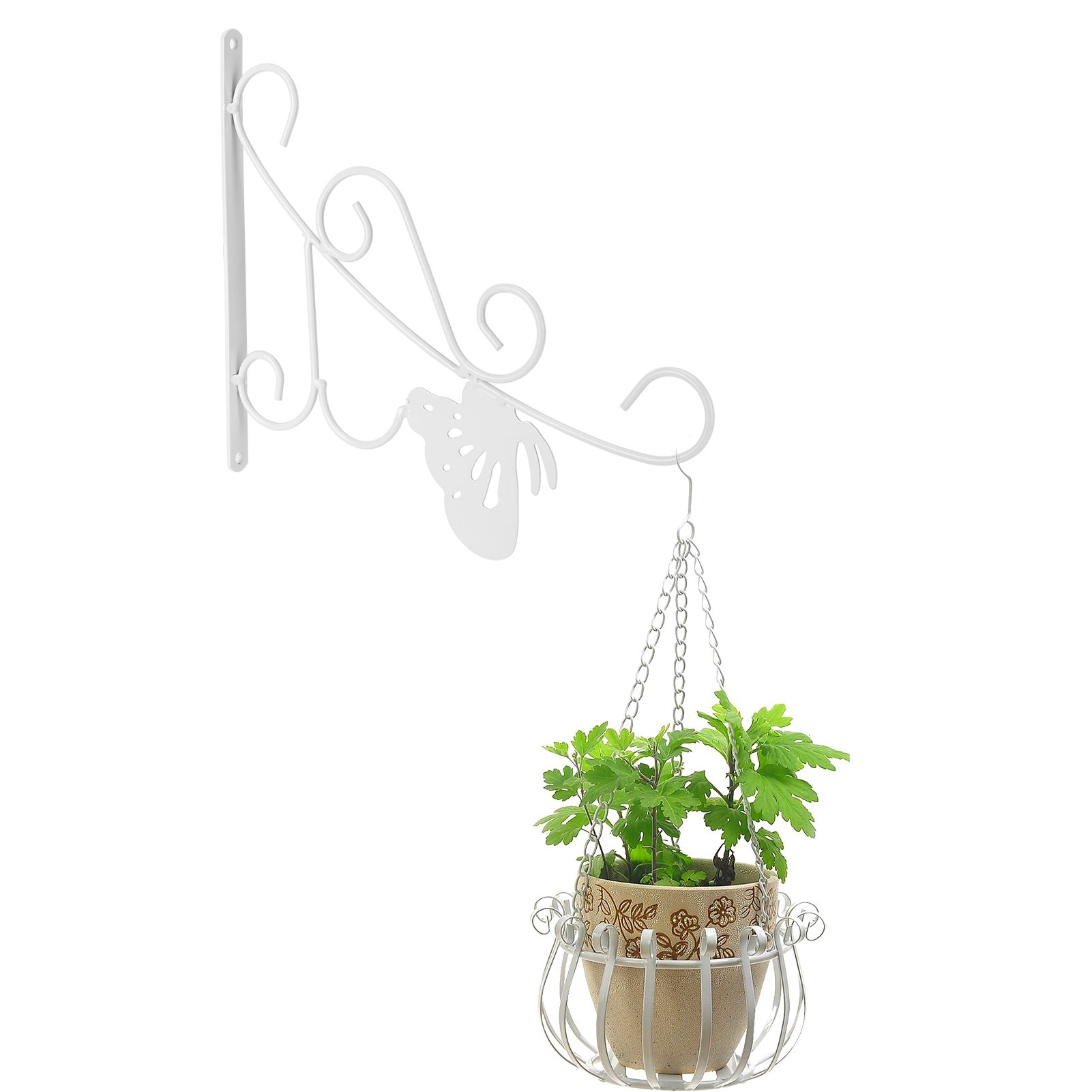 Flower Pot Hanging Hook European Style Wrought Iron Plants Hanger for Garden view 12