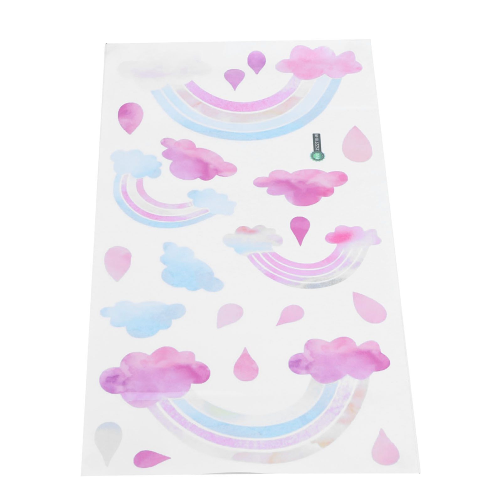 Self Adhesive Wall Sticker Cute Clouds Raindrop Pattern Decal Children's Room view 7