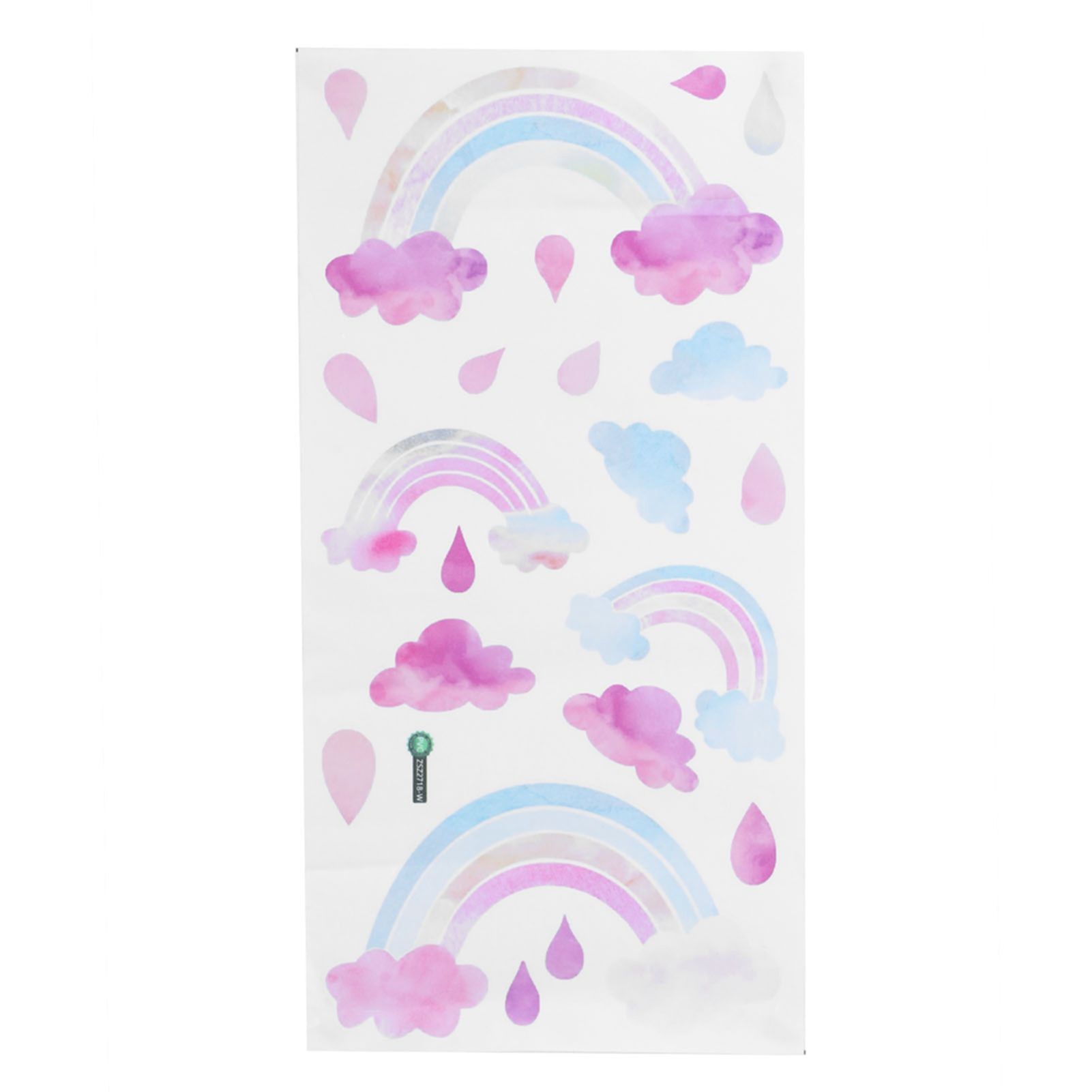 Self Adhesive Wall Sticker Cute Clouds Raindrop Pattern Decal Children's Room view 9
