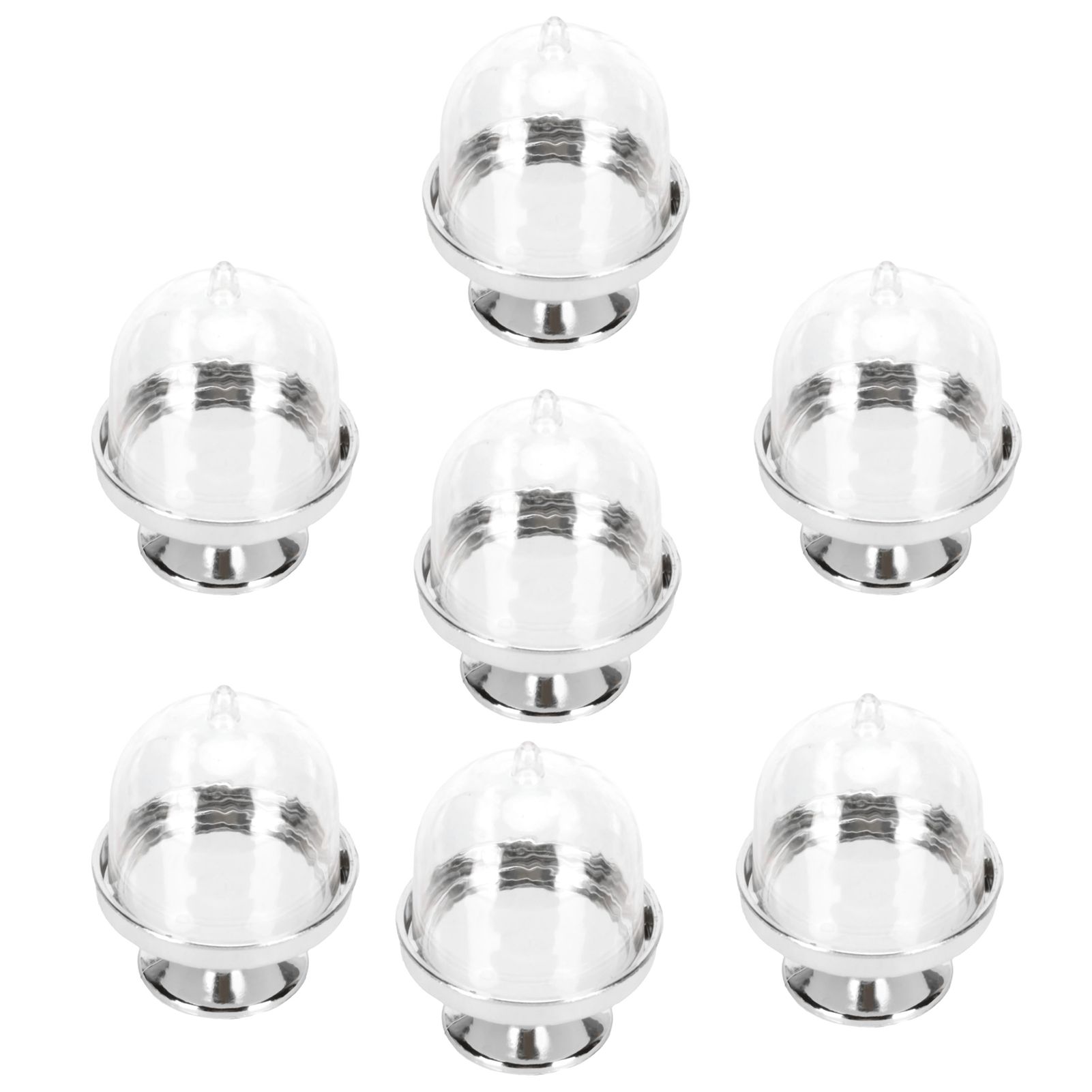 12 Set Mini Candy Box Cake Stand Cupcake Candy Display Plate with Lid Party view 10