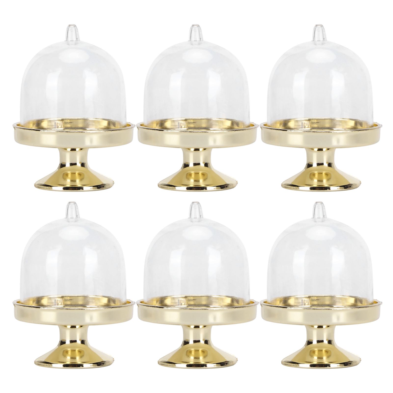 12 Set Mini Candy Box Cake Stand Cupcake Candy Display Plate with Lid Party view 4