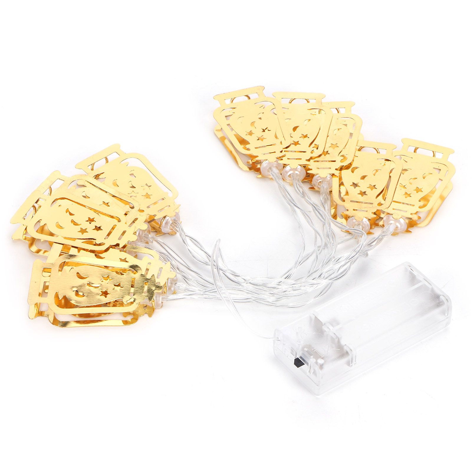 10LED Kerosene Lamp Shaped String Lights Decorative Lights String for Ramadan view 3