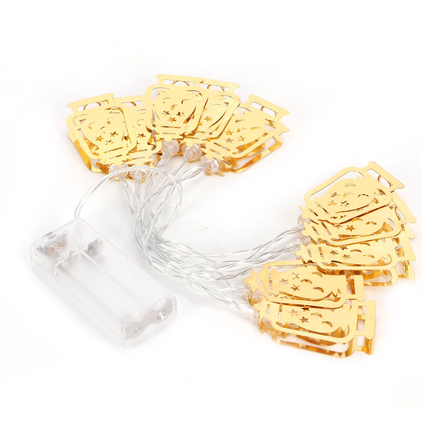 10LED Kerosene Lamp Shaped String Lights Decorative Lights String for Ramadan view 4