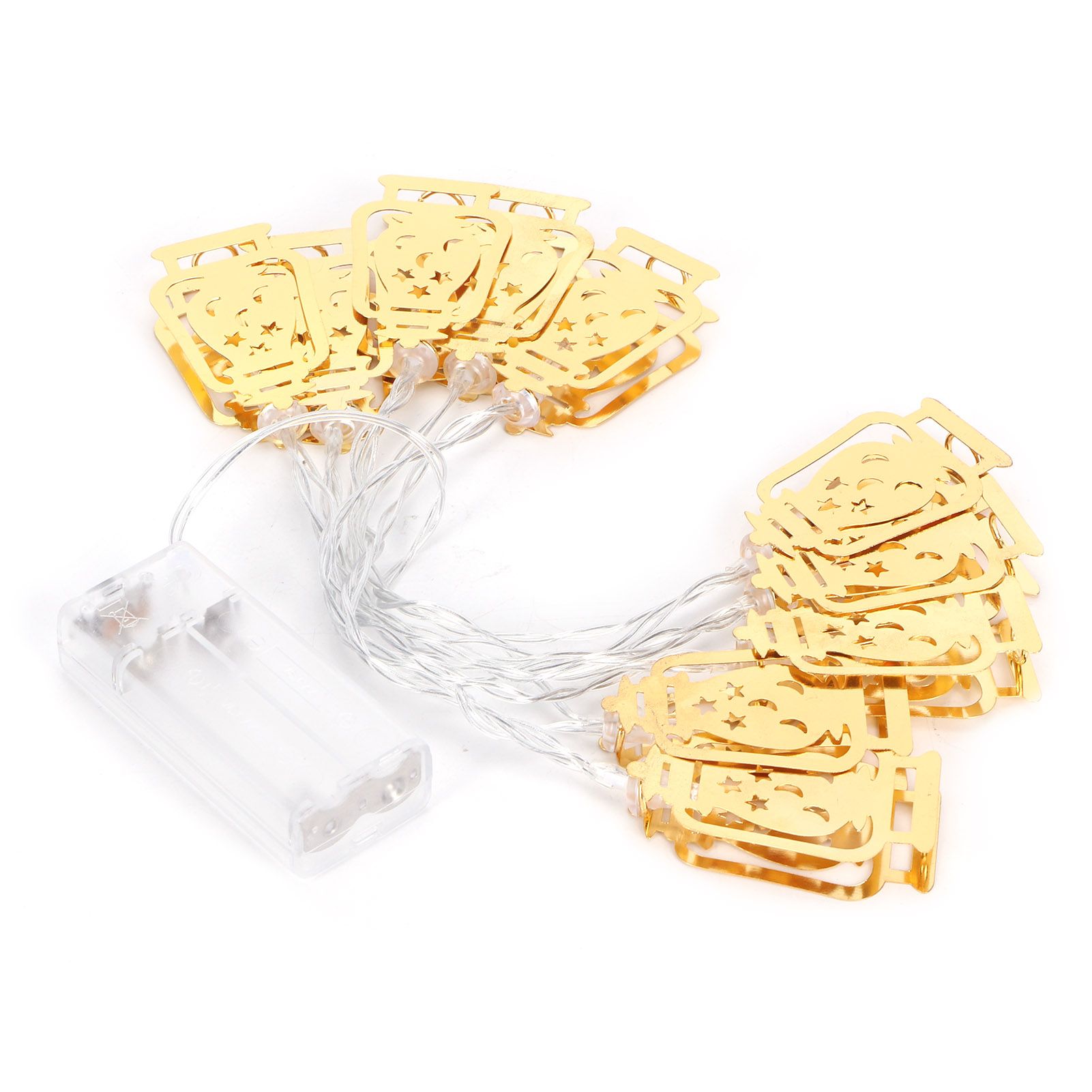 10LED Kerosene Lamp Shaped String Lights Decorative Lights String for Ramadan view 8