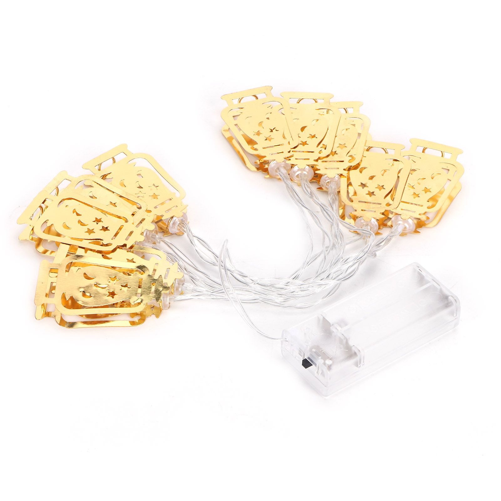 10LED Kerosene Lamp Shaped String Lights Decorative Lights String for Ramadan view 9