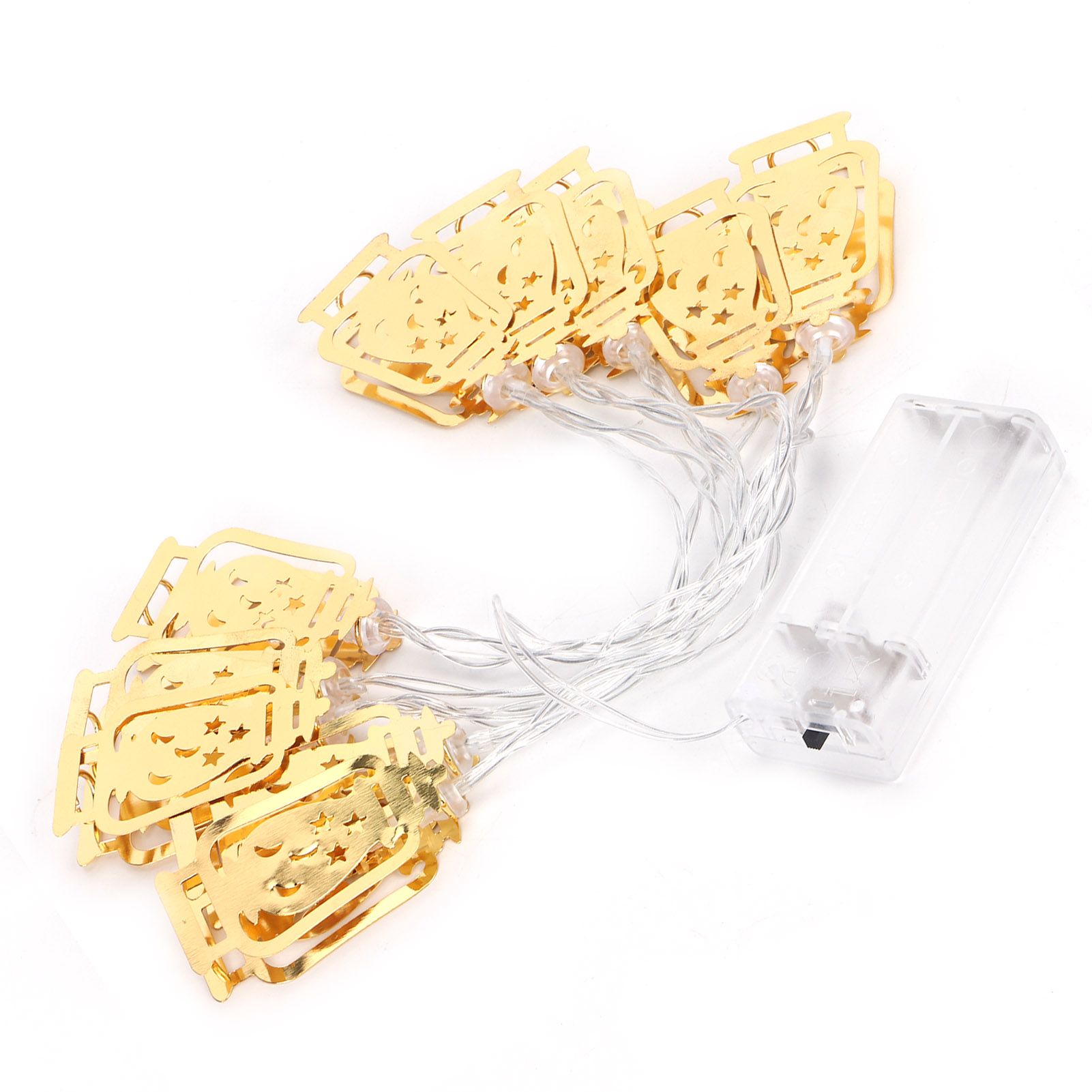 10LED Kerosene Lamp Shaped String Lights Decorative Lights String for Ramadan view 10
