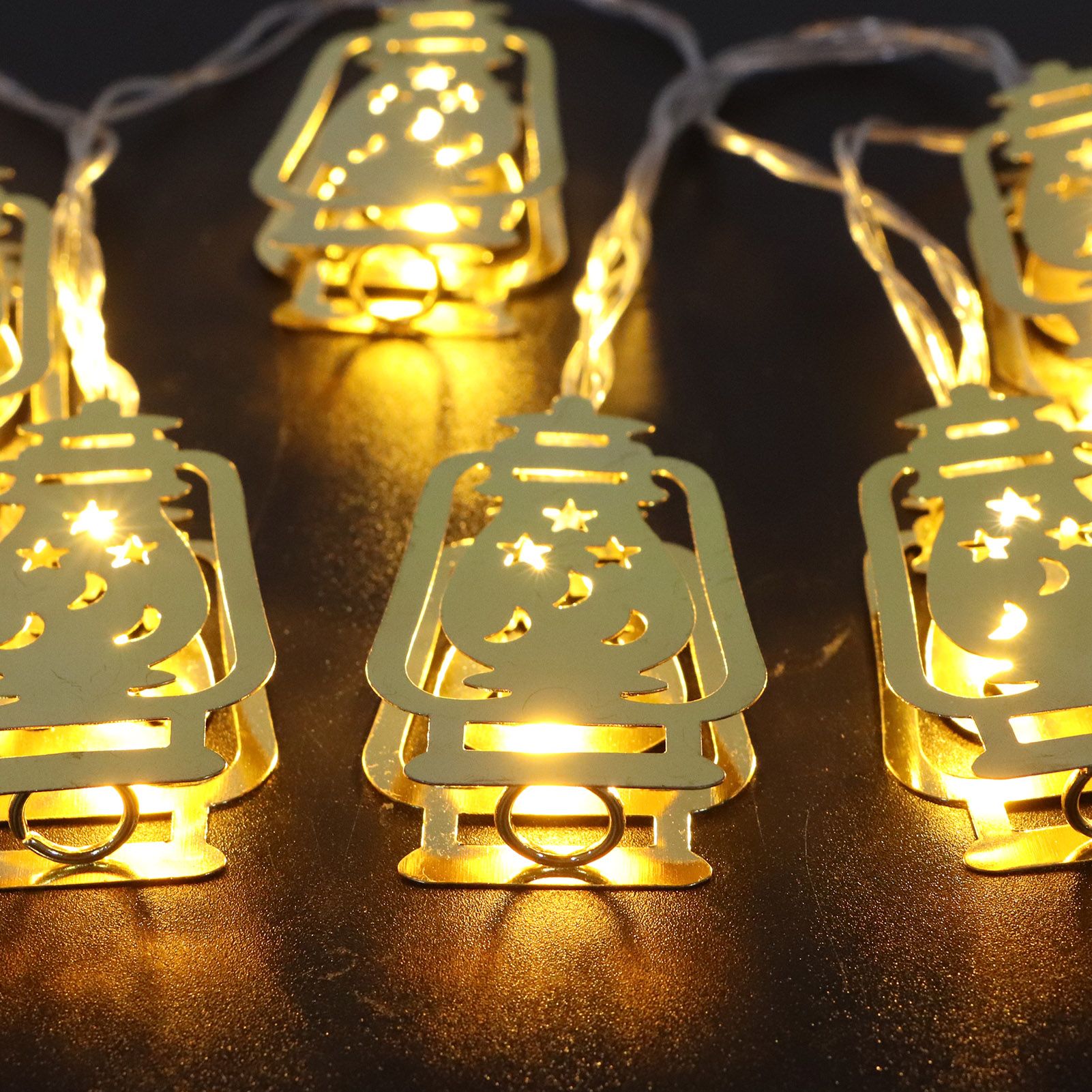10LED Kerosene Lamp Shaped String Lights Decorative Lights String for Ramadan view 15