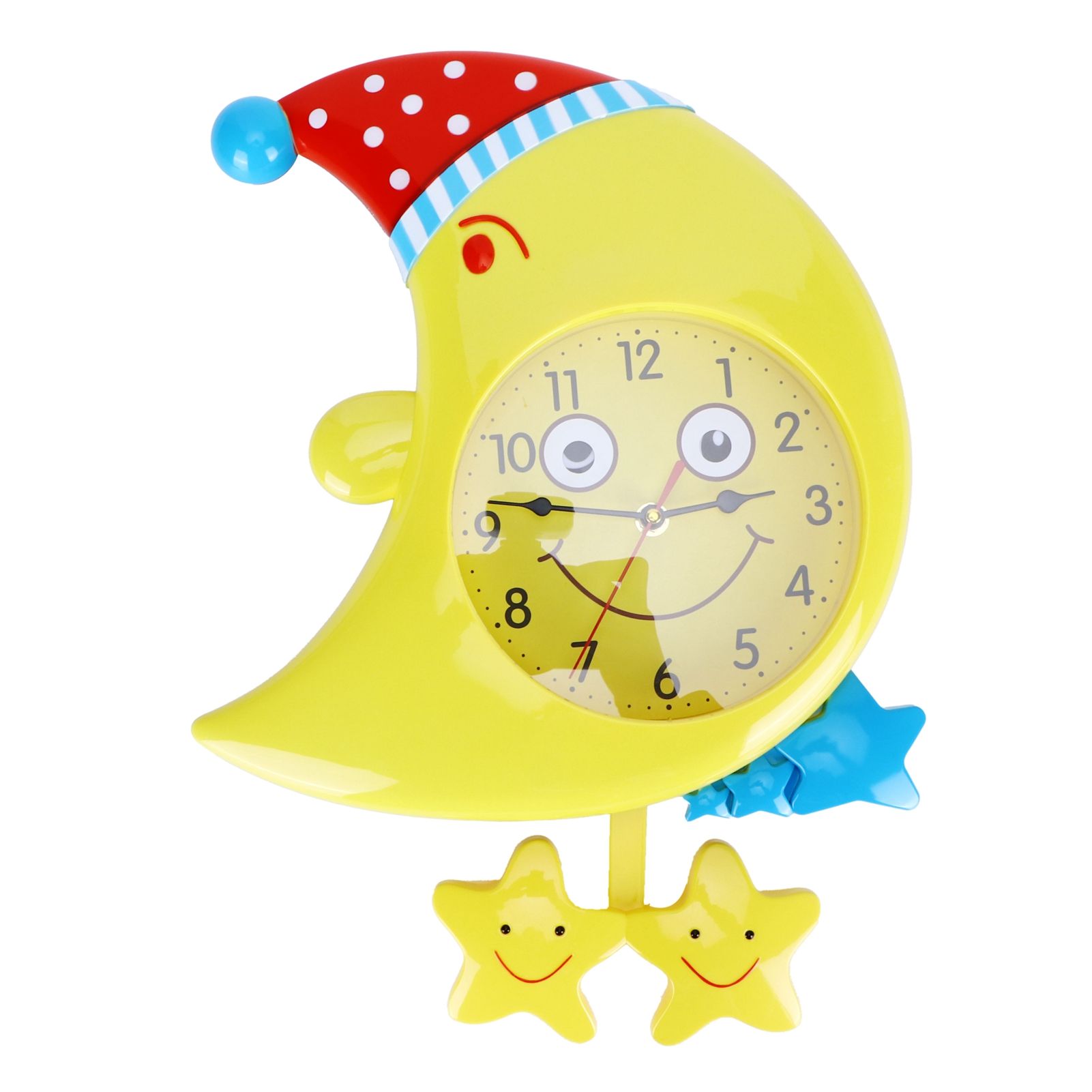 Wall Clock Cartoon Silent Non Ticking Decorative Wall Clock for Kid's Bedroom — image 1