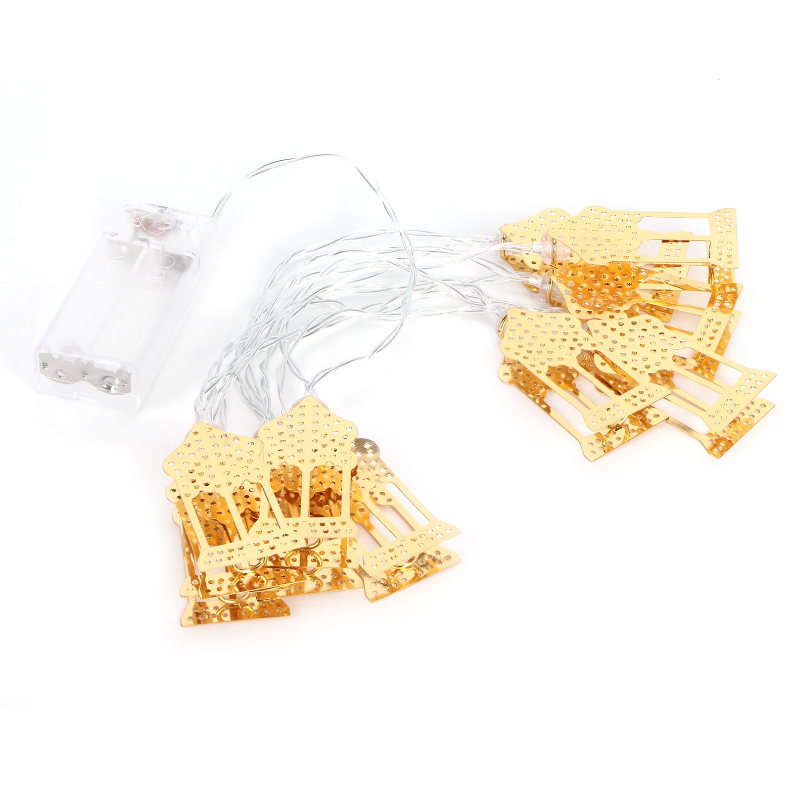 1.5m String Light Muslim Innovative Wrought Iron Ramadan Decoration Ornament Gold view 3