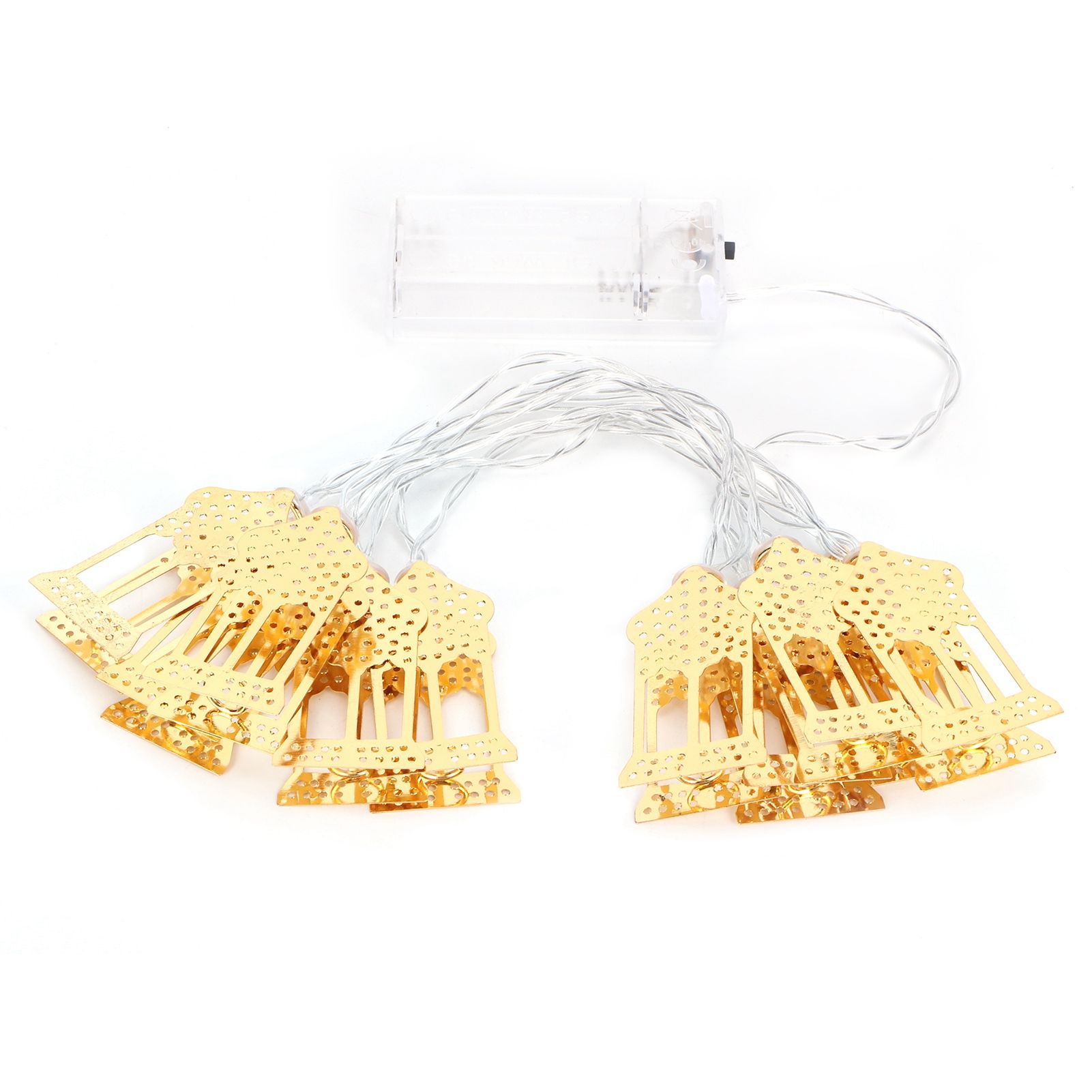 1.5m String Light Muslim Innovative Wrought Iron Ramadan Decoration Ornament Gold view 6
