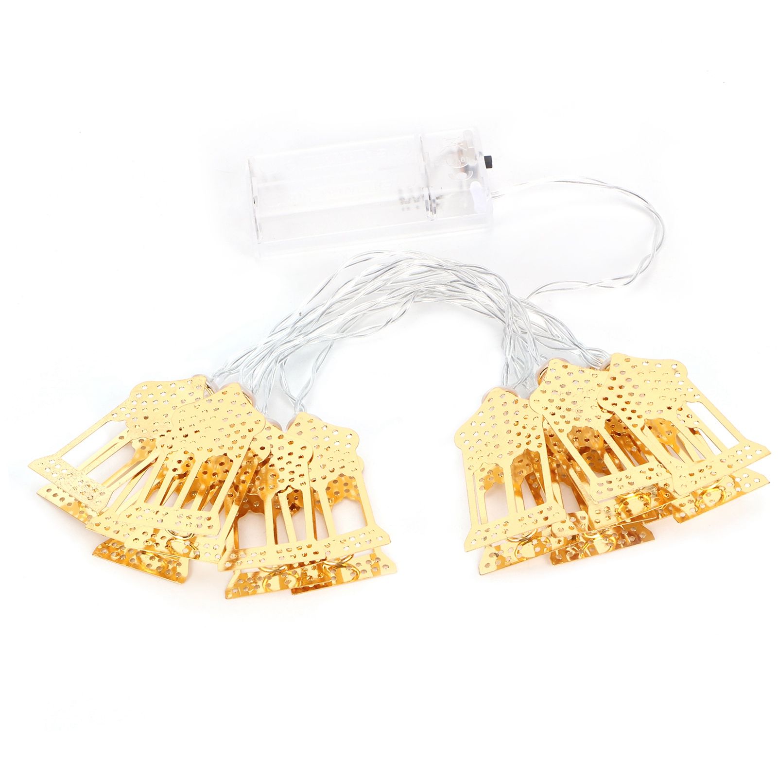 1.5m String Light Muslim Innovative Wrought Iron Ramadan Decoration Ornament Gold view 10