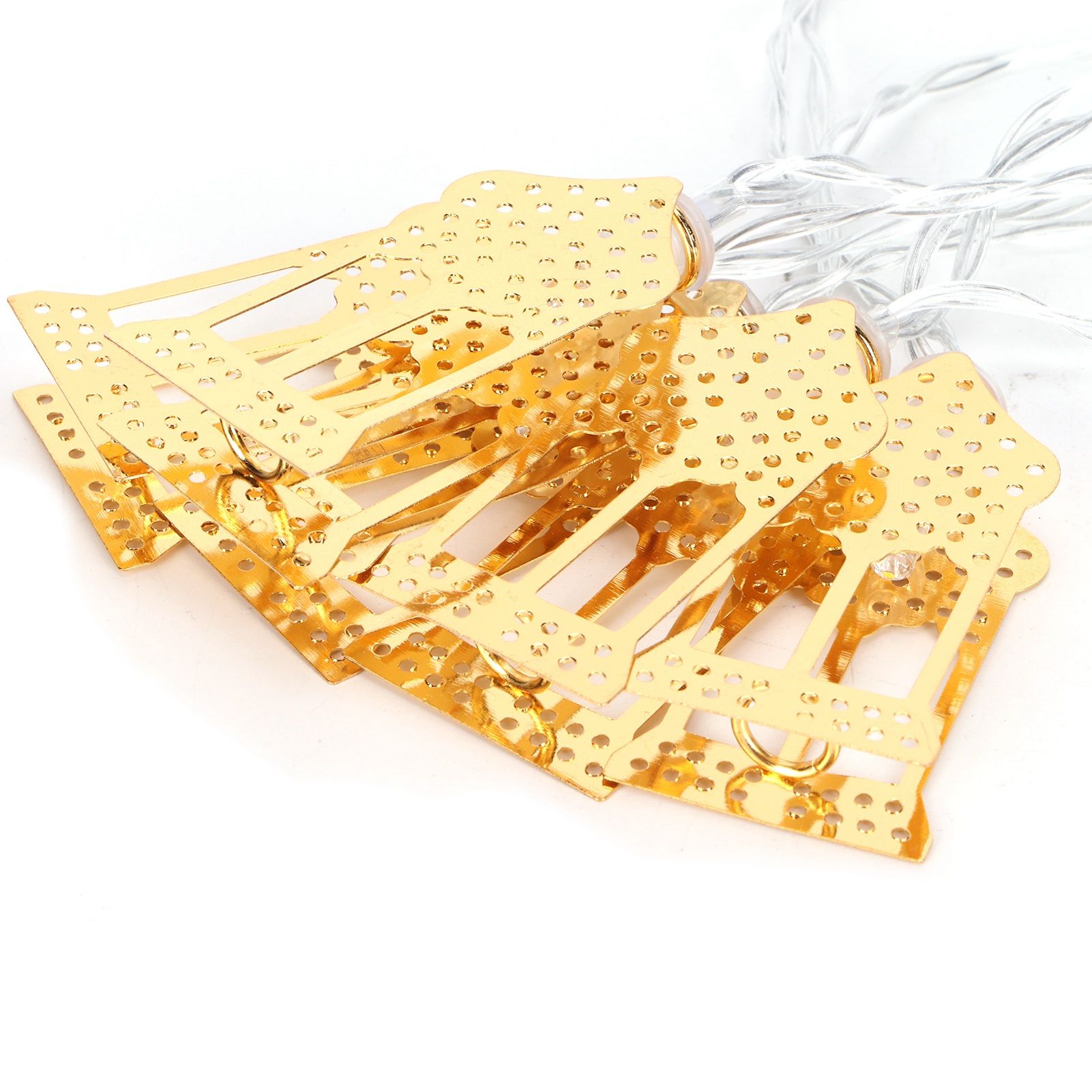 1.5m String Light Muslim Innovative Wrought Iron Ramadan Decoration Ornament Gold view 14