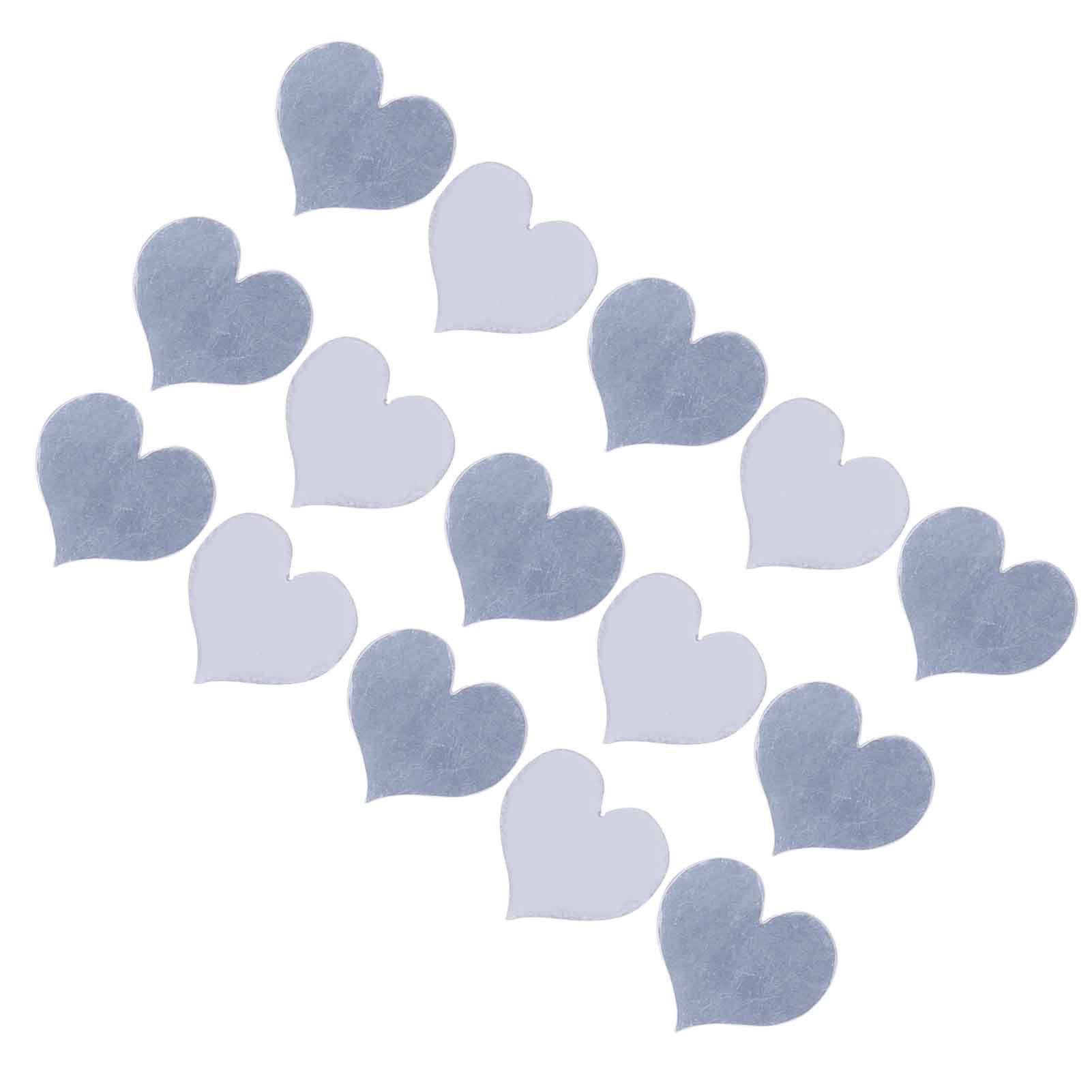 100PCS Self‑Adhesive Mirror Wall Stickers Heart Shape DIY Wall Decal for Home view 8