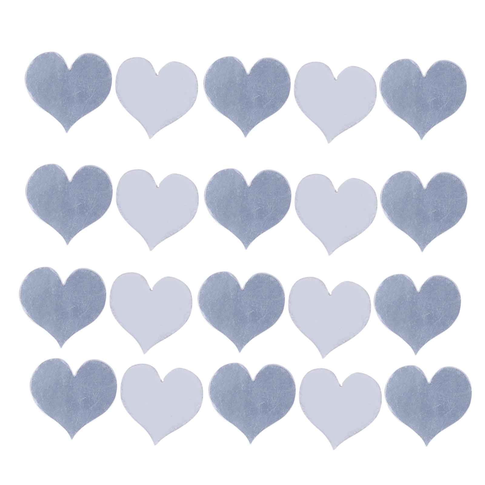 100PCS Self‑Adhesive Mirror Wall Stickers Heart Shape DIY Wall Decal for Home view 9