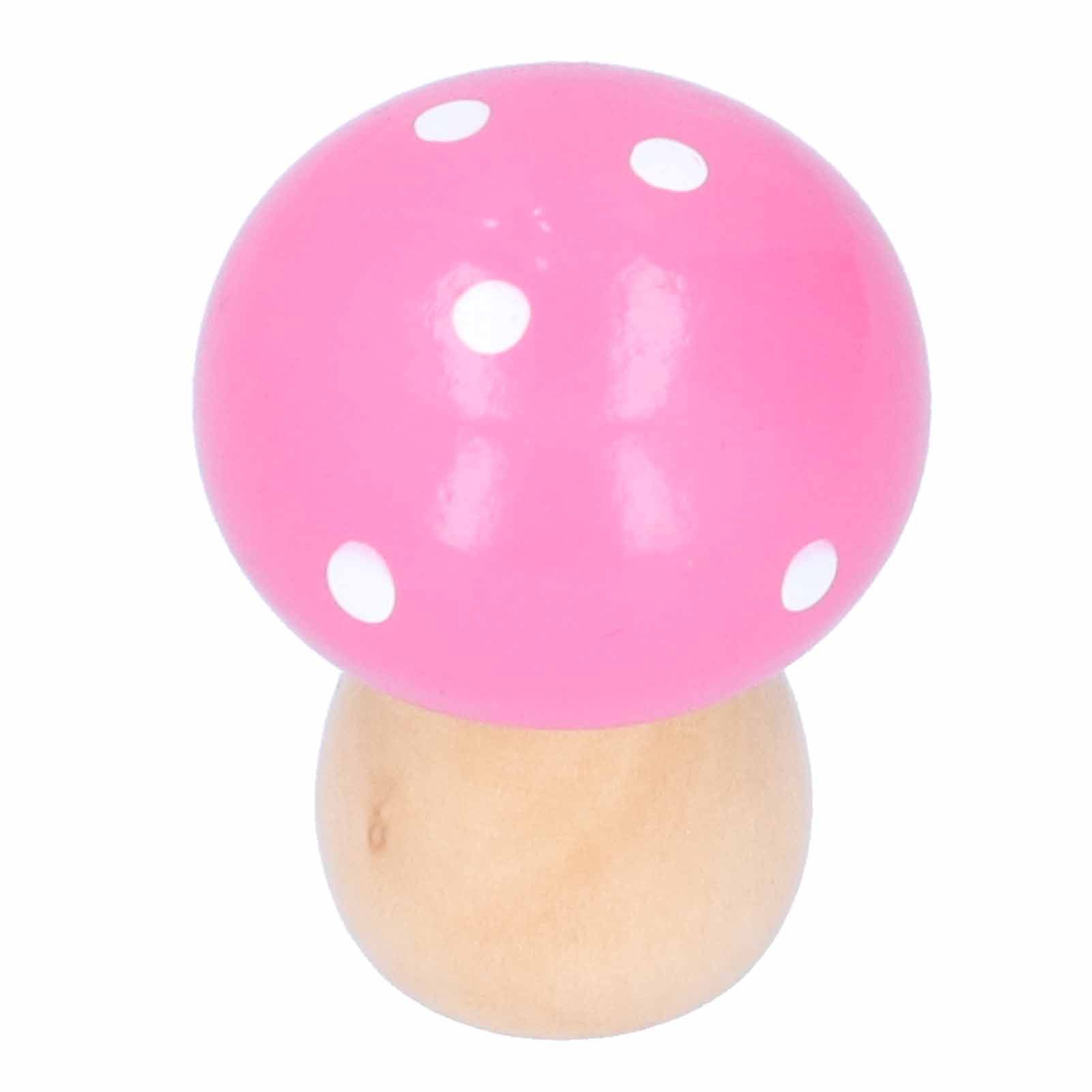 3Pcs/Set Mushroom Crafts Innovative Cute Wooden Ornaments Home Office Desktop view 14