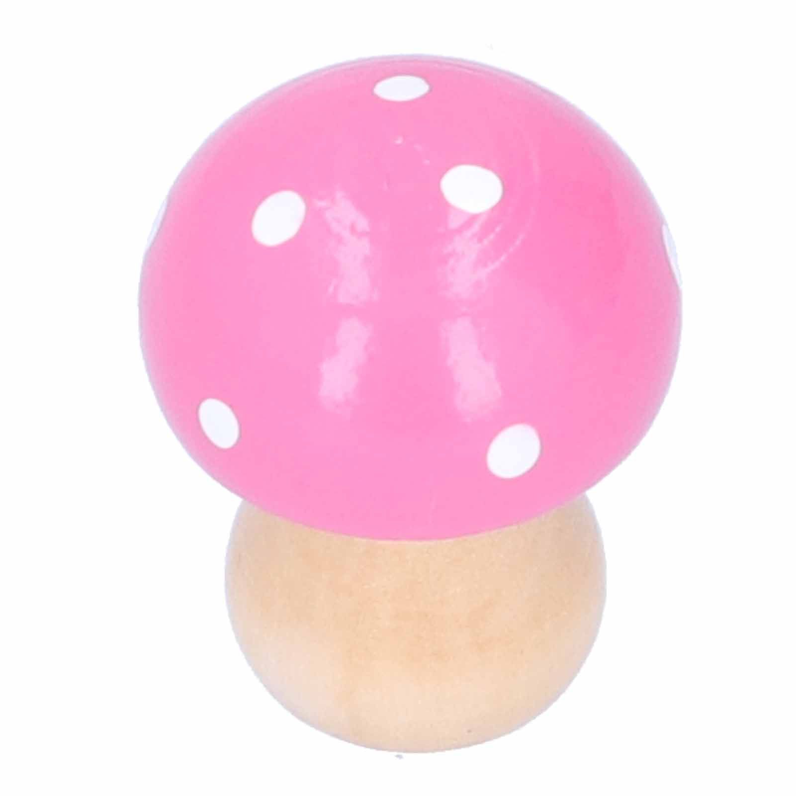 3Pcs/Set Mushroom Crafts Innovative Cute Wooden Ornaments Home Office Desktop view 15