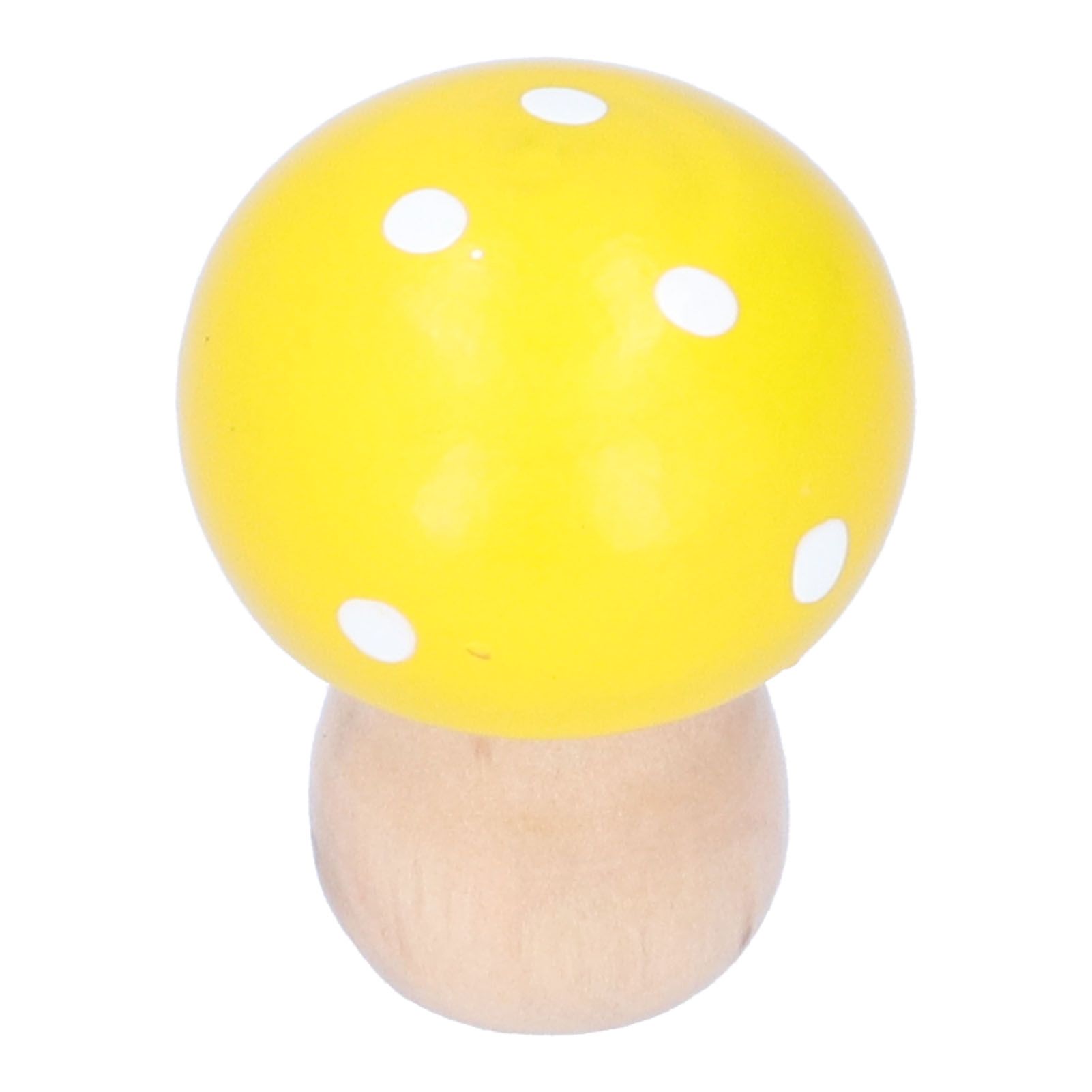 3Pcs/Set Mushroom Crafts Innovative Cute Wooden Ornaments Home Office Desktop view 15
