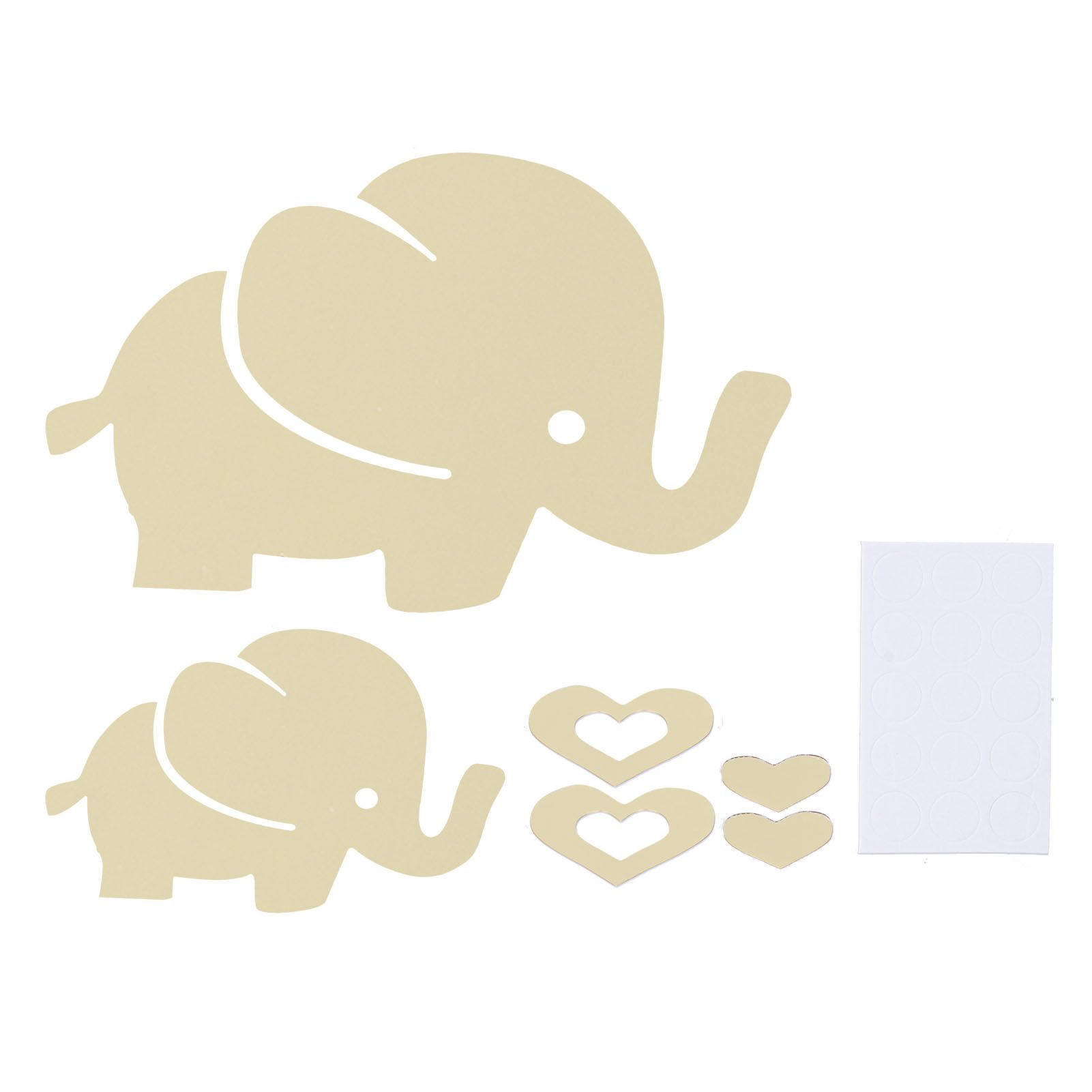 Innovative Cartoon Elephant Shape Beautiful Wall Sticker Room Mirror Wall