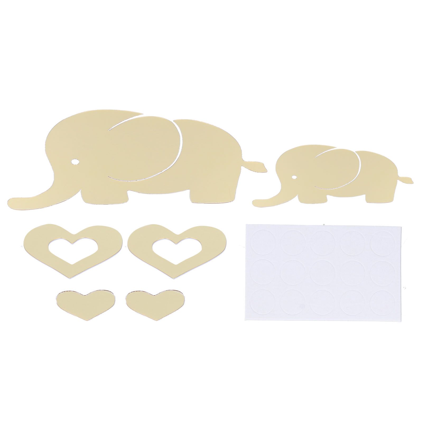 Innovative Cartoon Elephant Shape Beautiful Wall Sticker Room Mirror Wall view 2
