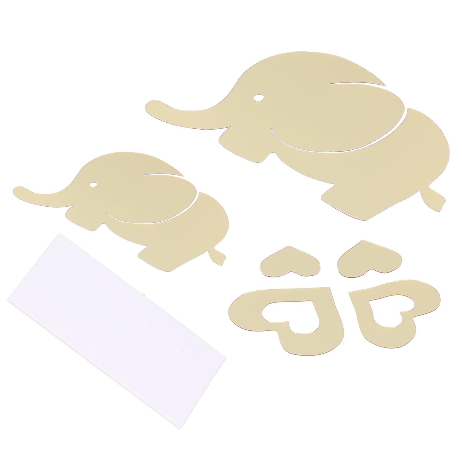 Innovative Cartoon Elephant Shape Beautiful Wall Sticker Room Mirror Wall view 3