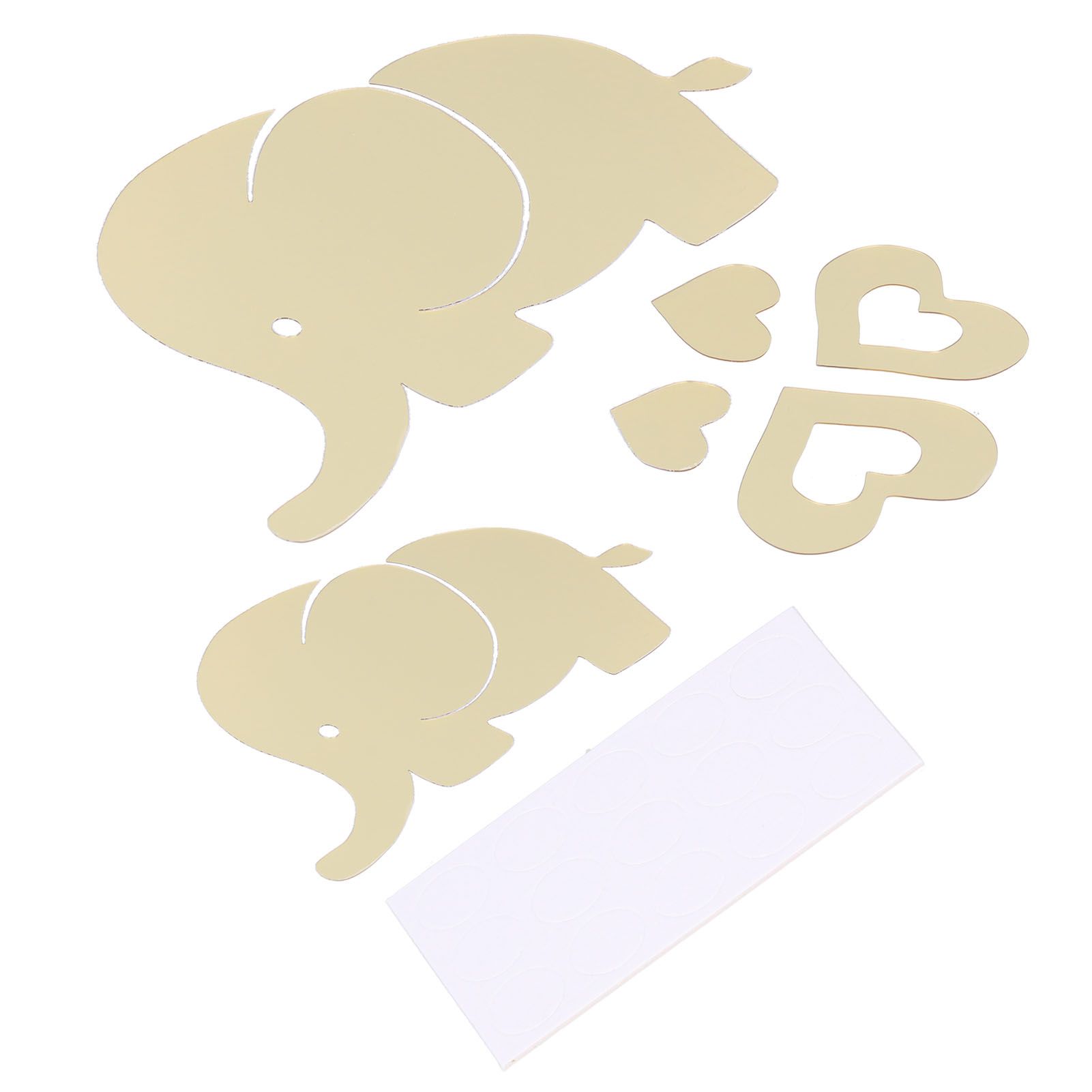 Innovative Cartoon Elephant Shape Beautiful Wall Sticker Room Mirror Wall view 4