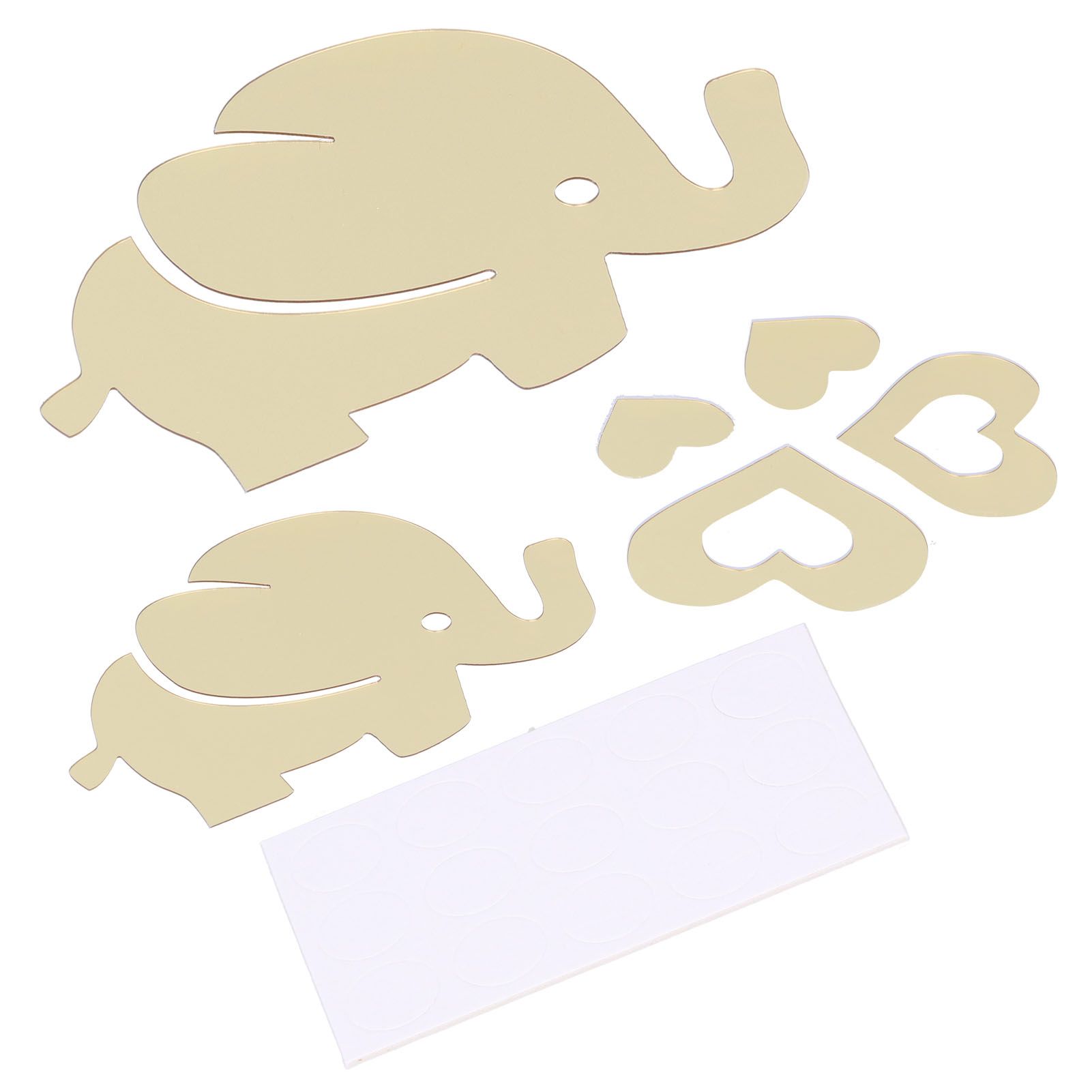 Innovative Cartoon Elephant Shape Beautiful Wall Sticker Room Mirror Wall view 6