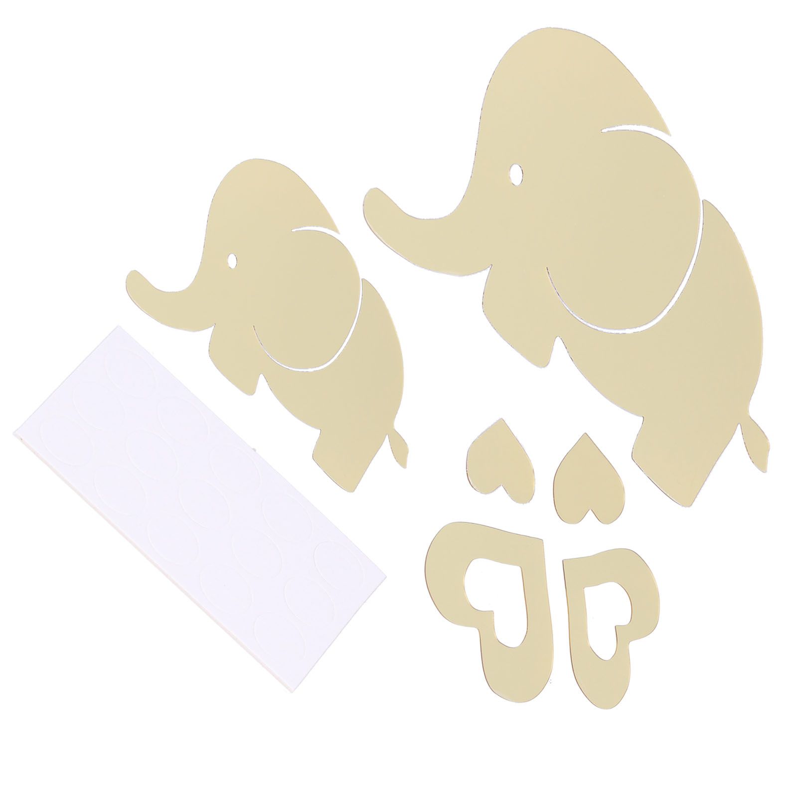 Innovative Cartoon Elephant Shape Beautiful Wall Sticker Room Mirror Wall view 7