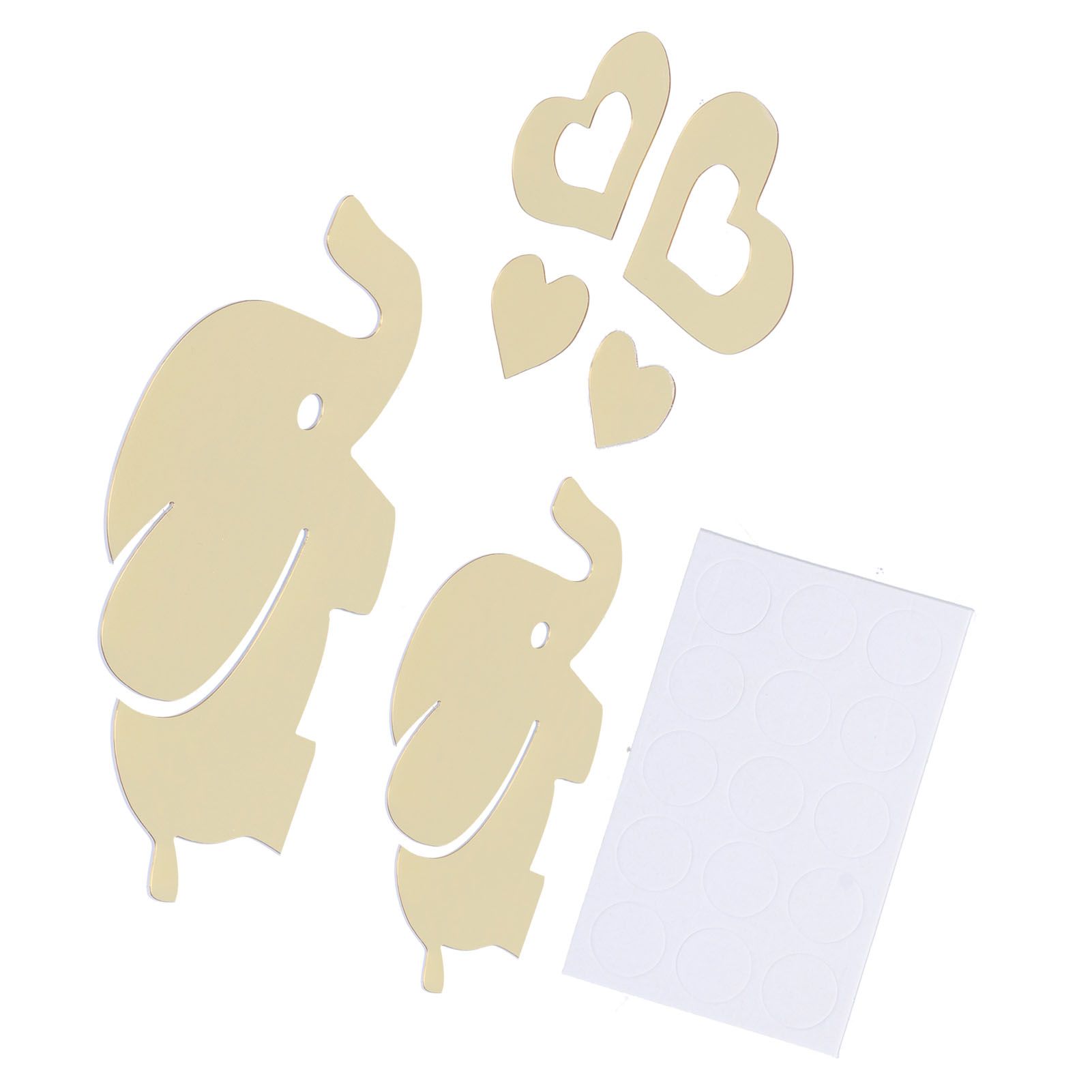 Innovative Cartoon Elephant Shape Beautiful Wall Sticker Room Mirror Wall view 8